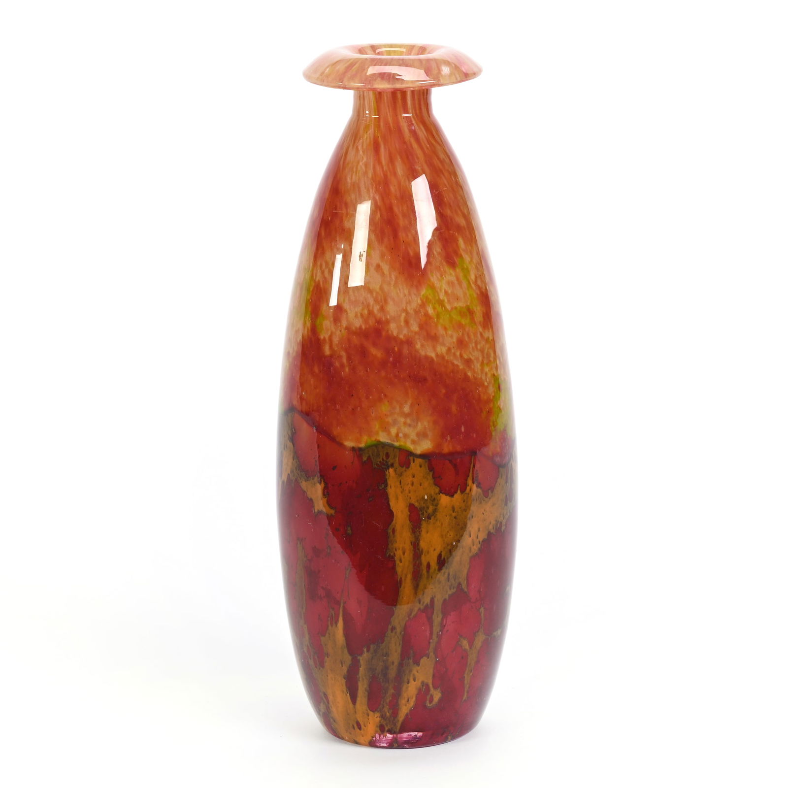 Vase Signed Schneider Cased French Art Glass (1 of 4)