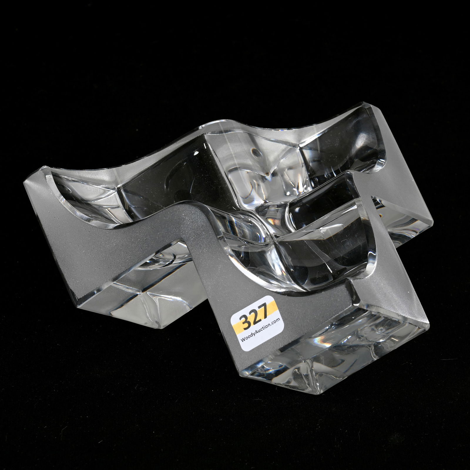 Cube Sculpture Signed Daum Nancy French Art Glass (1 of 4)