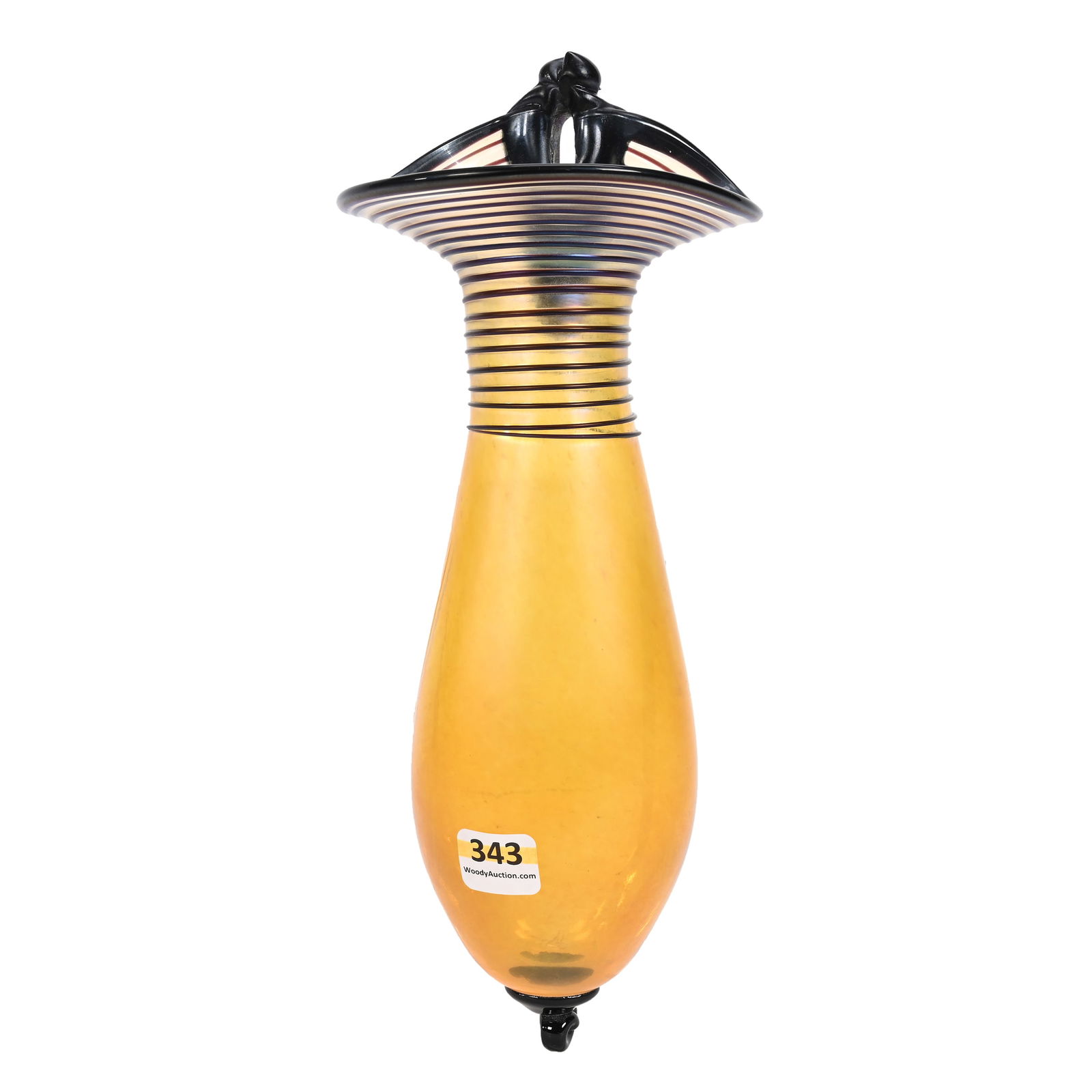 Vase, Contemporary Art Glass, Jack In Pulpit Shape (1 of 5)