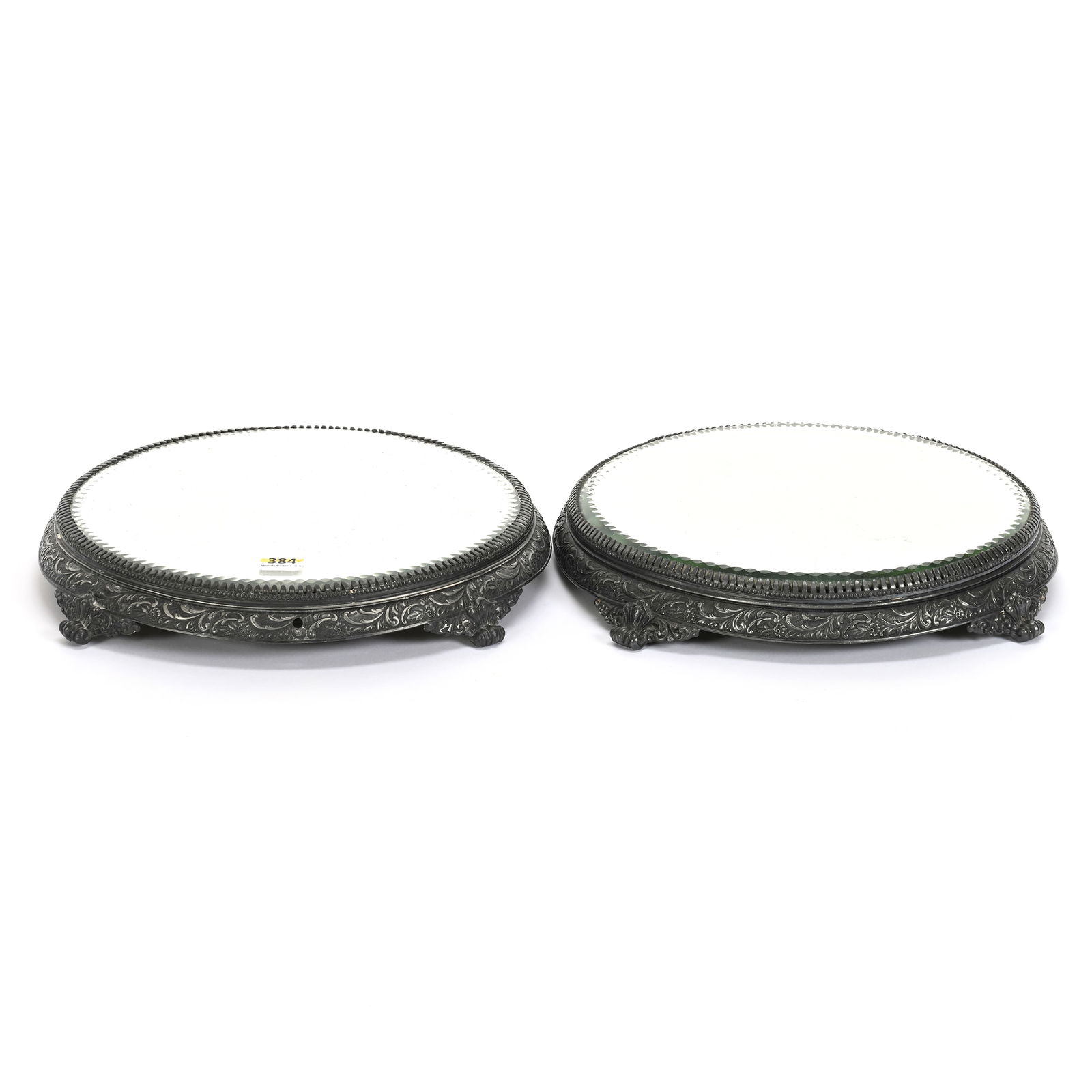 Pair Mirror Plateaus, Van Bergh #220 Silverplate (1 of 7)