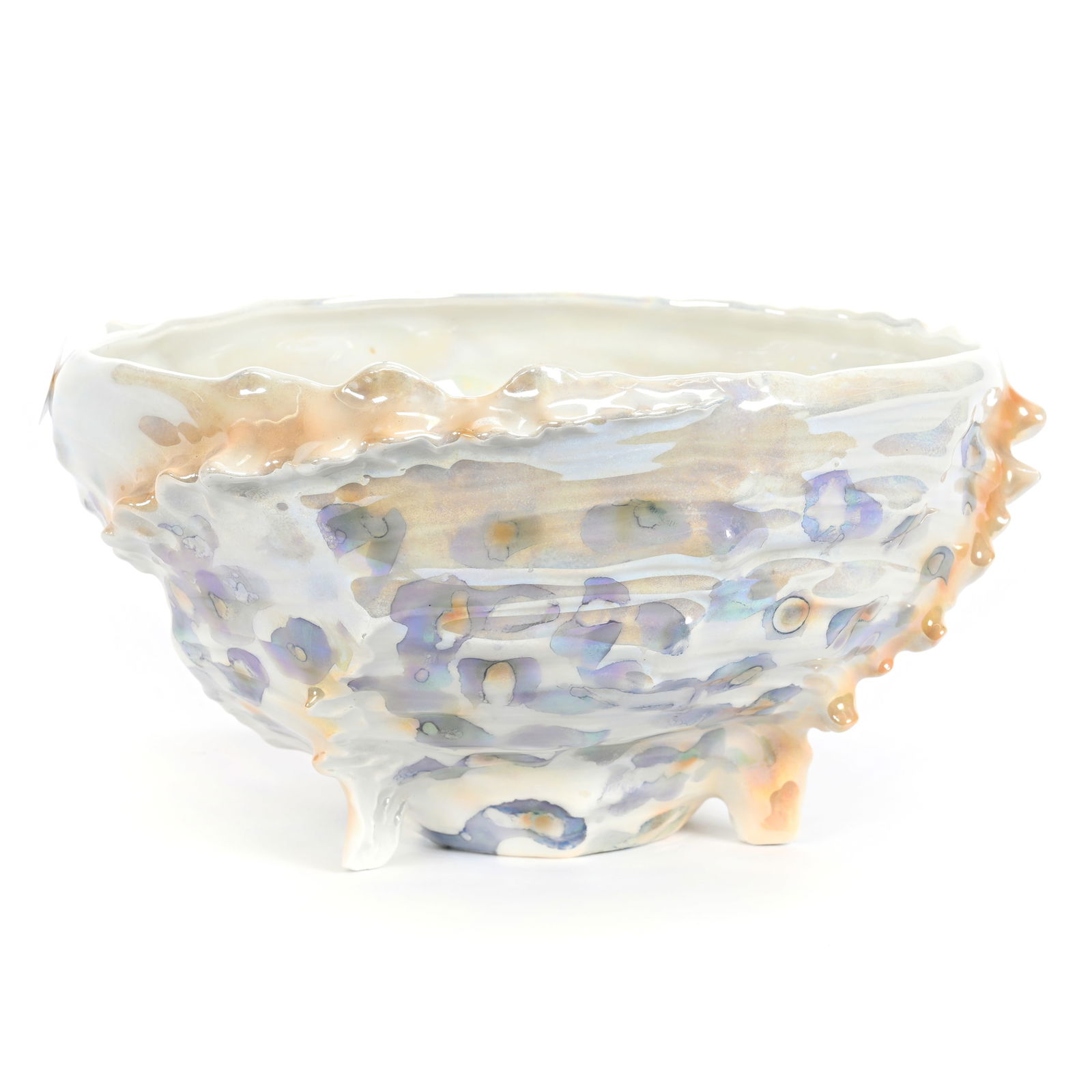 Bowl, Unmarked Royal Bayreuth Spiky Shell Pattern (1 of 3)