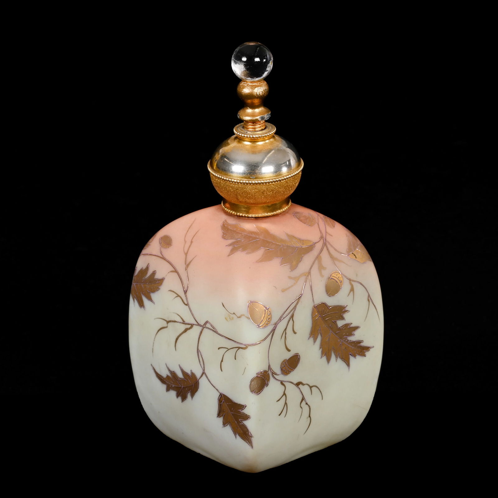Perfume Bottle, Unmarked Mt. Washington Burmese (1 of 3)