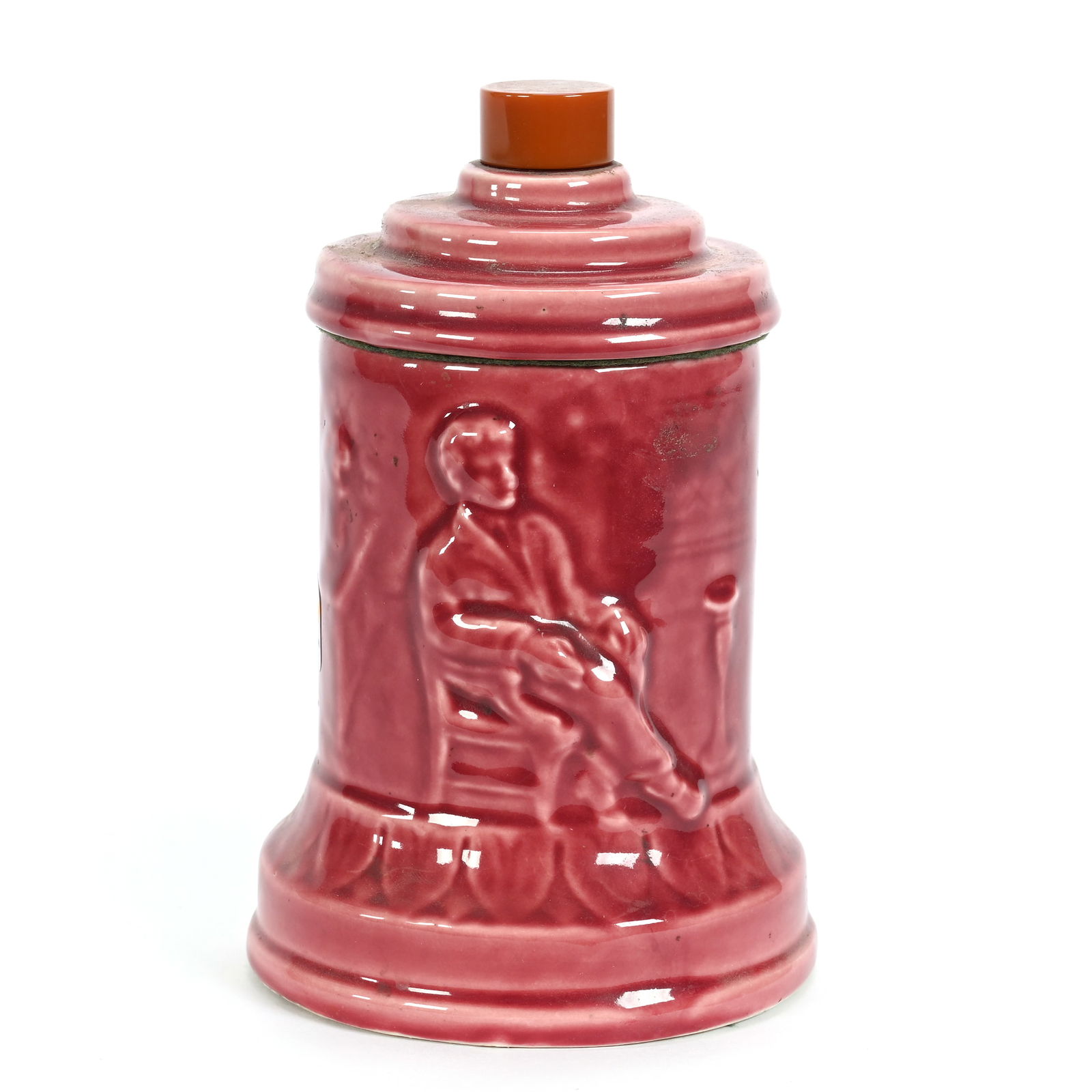 Cigarette Dispenser, Unmarked Art Pottery (1 of 3)