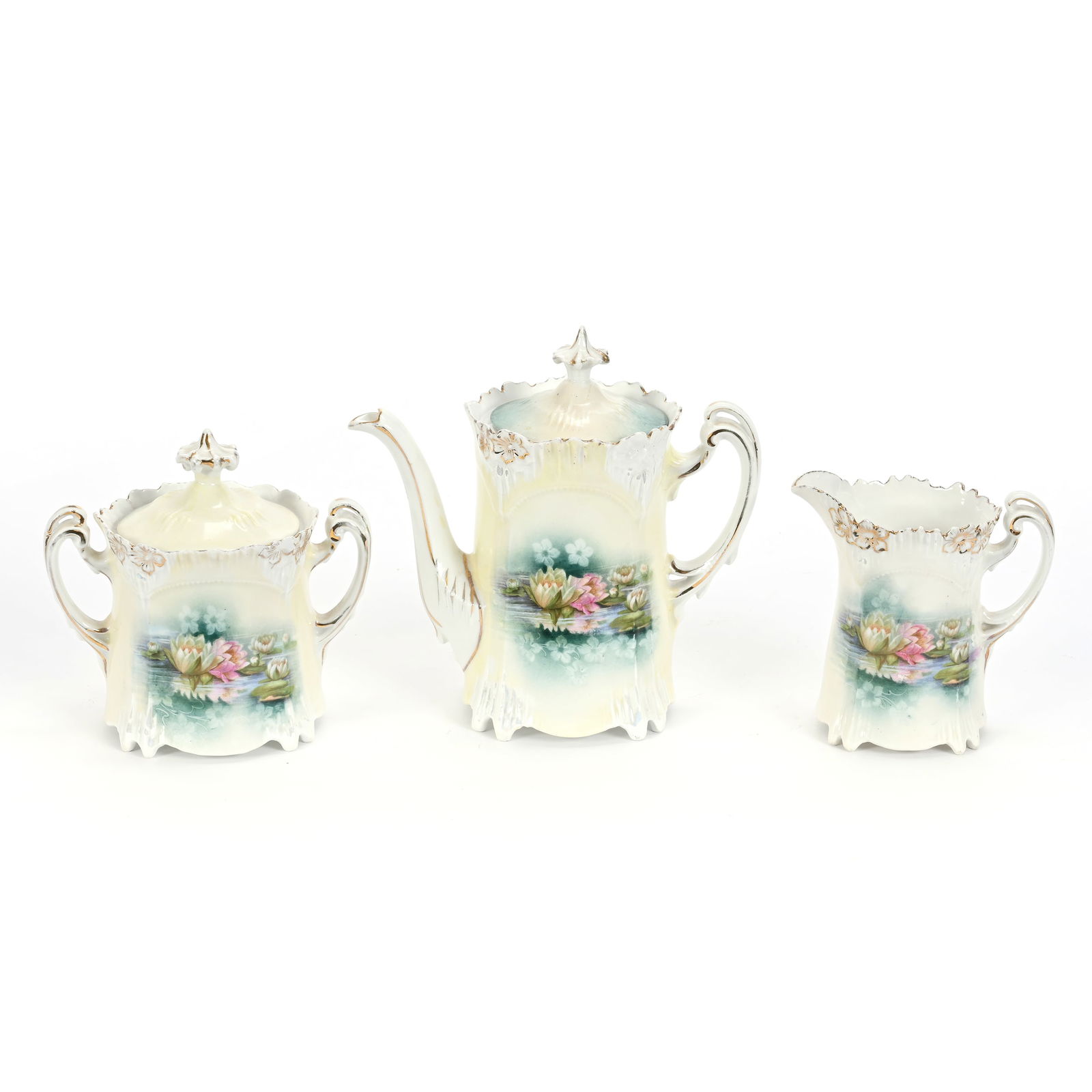 Tea Set, Three Piece, Marked R.S. Prussia (1 of 6)