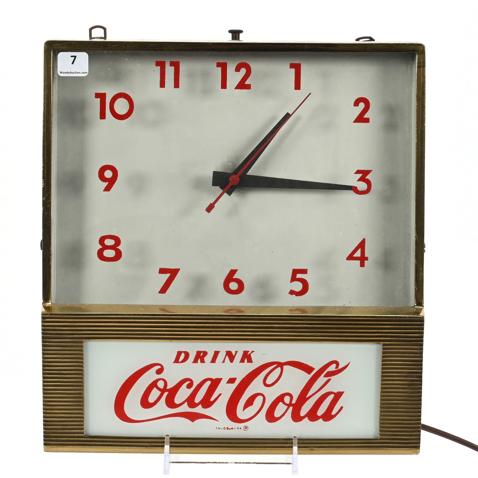 1960's Coca-Cola Clock, Red Script (1 of 3)