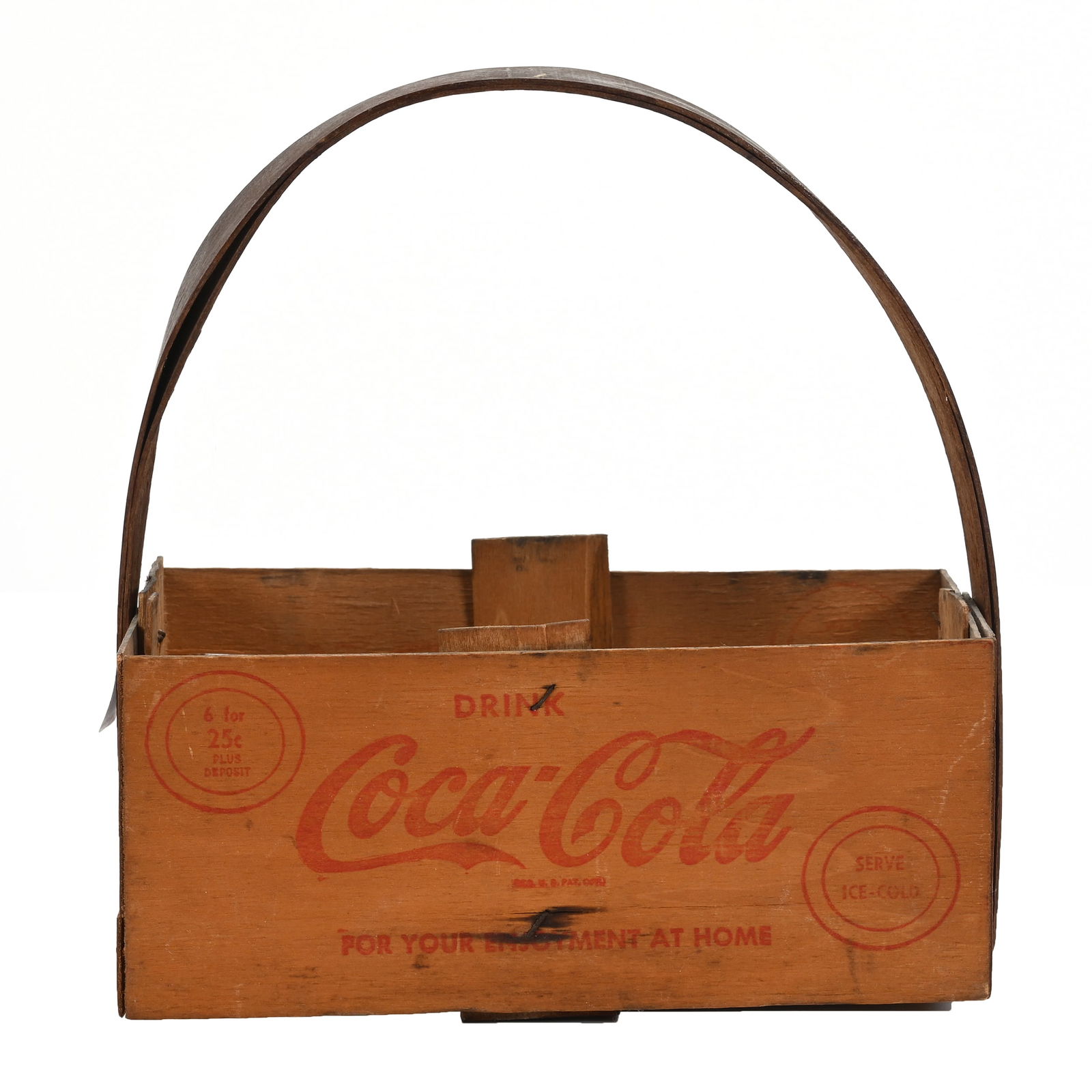 1940's Coca-Cola Bentwood Square Corner Carrier (1 of 4)