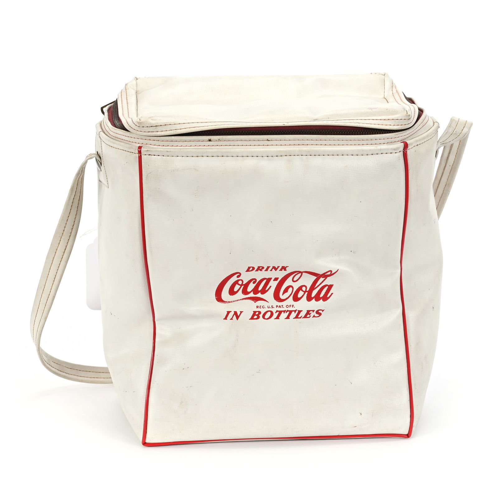 1960's Coca Cola White Vinyl Cooler (1 of 4)