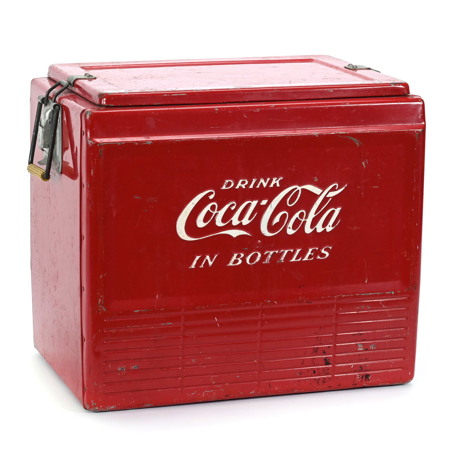 1960's Coca Cola Metal Cooler, Model A56 With Tray (1 of 4)