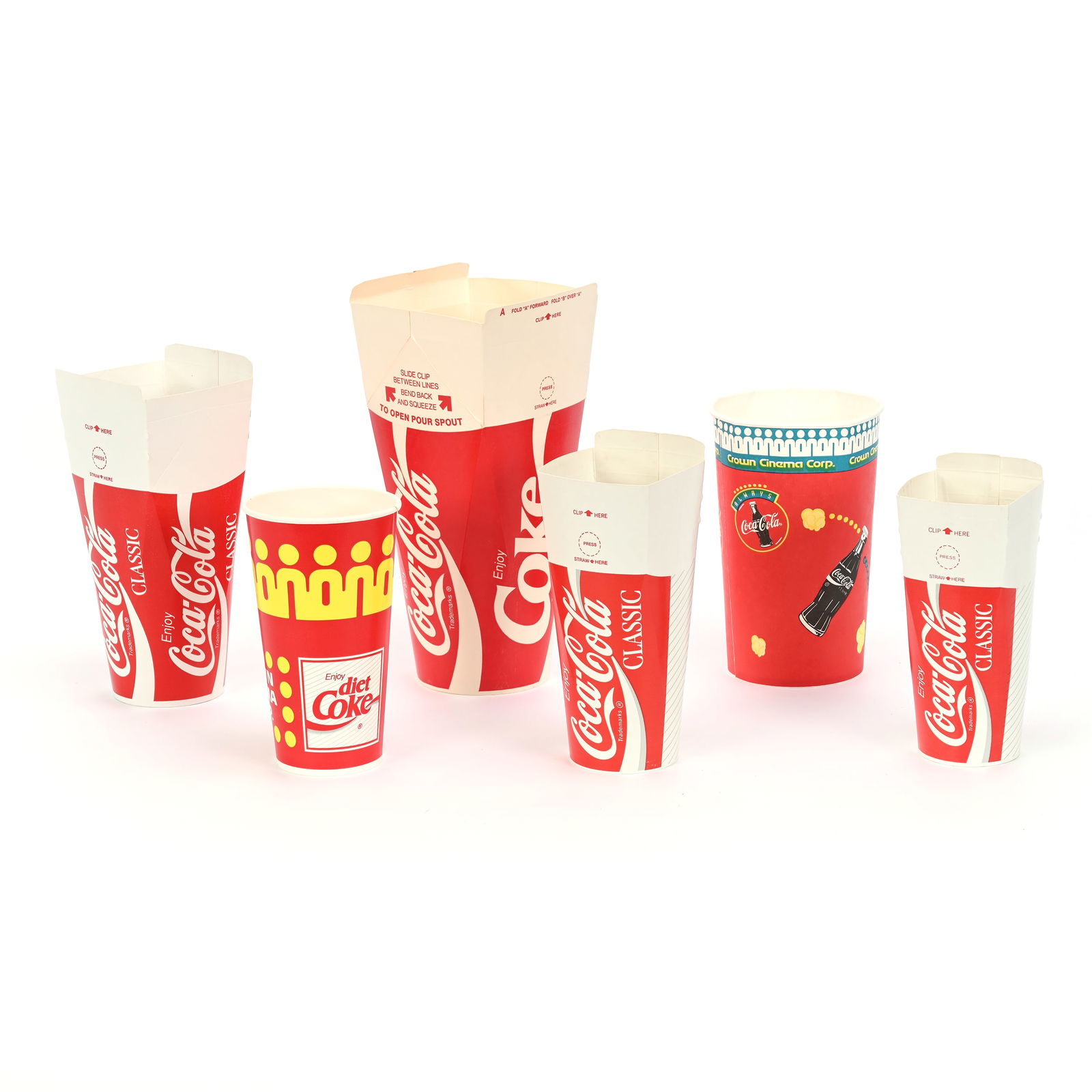 (6) Coca Cola Popcorn Cup Holders (1 of 2)