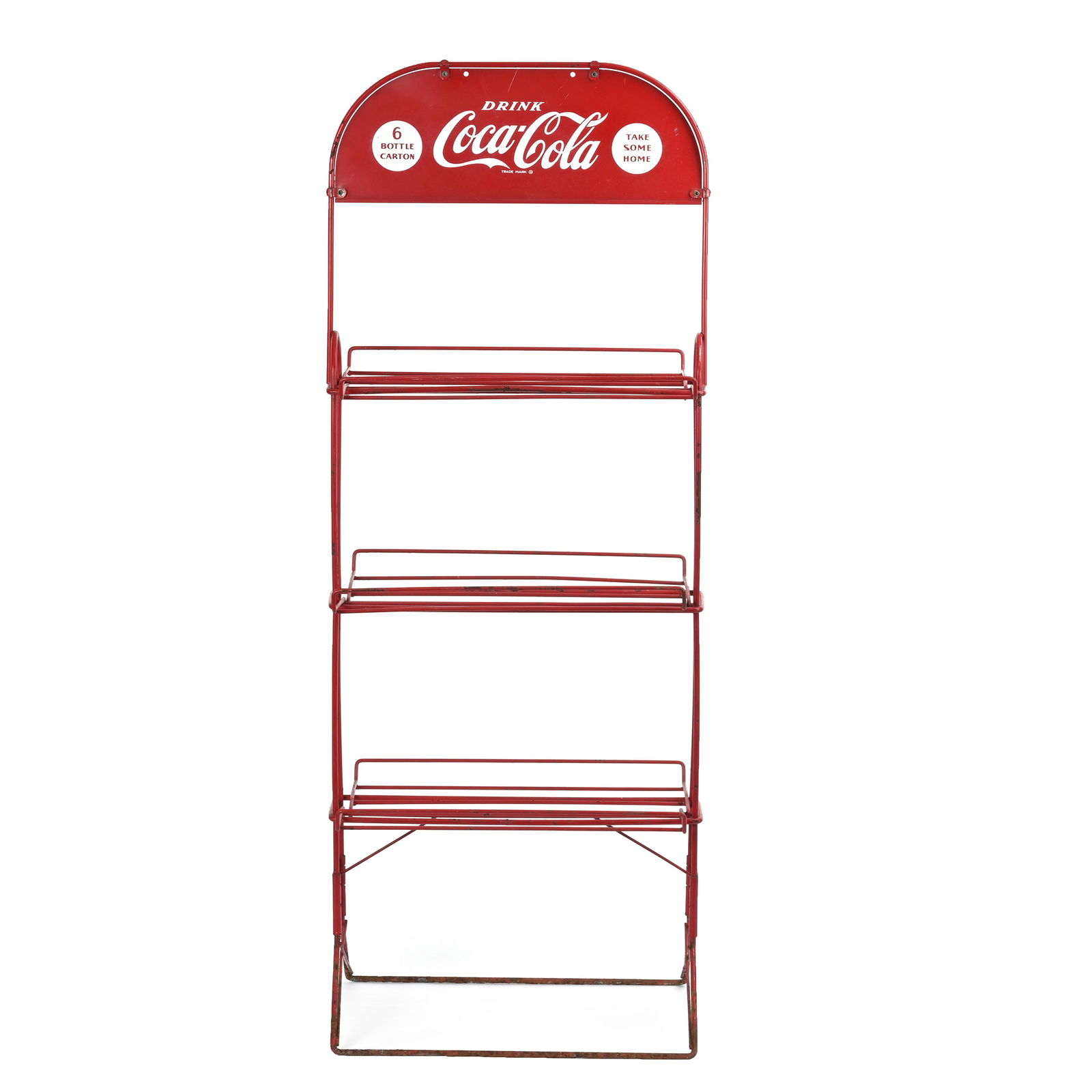 1949 Coca Cola Red Six-Pack Rack, Six Bottle Carton (1 of 5)