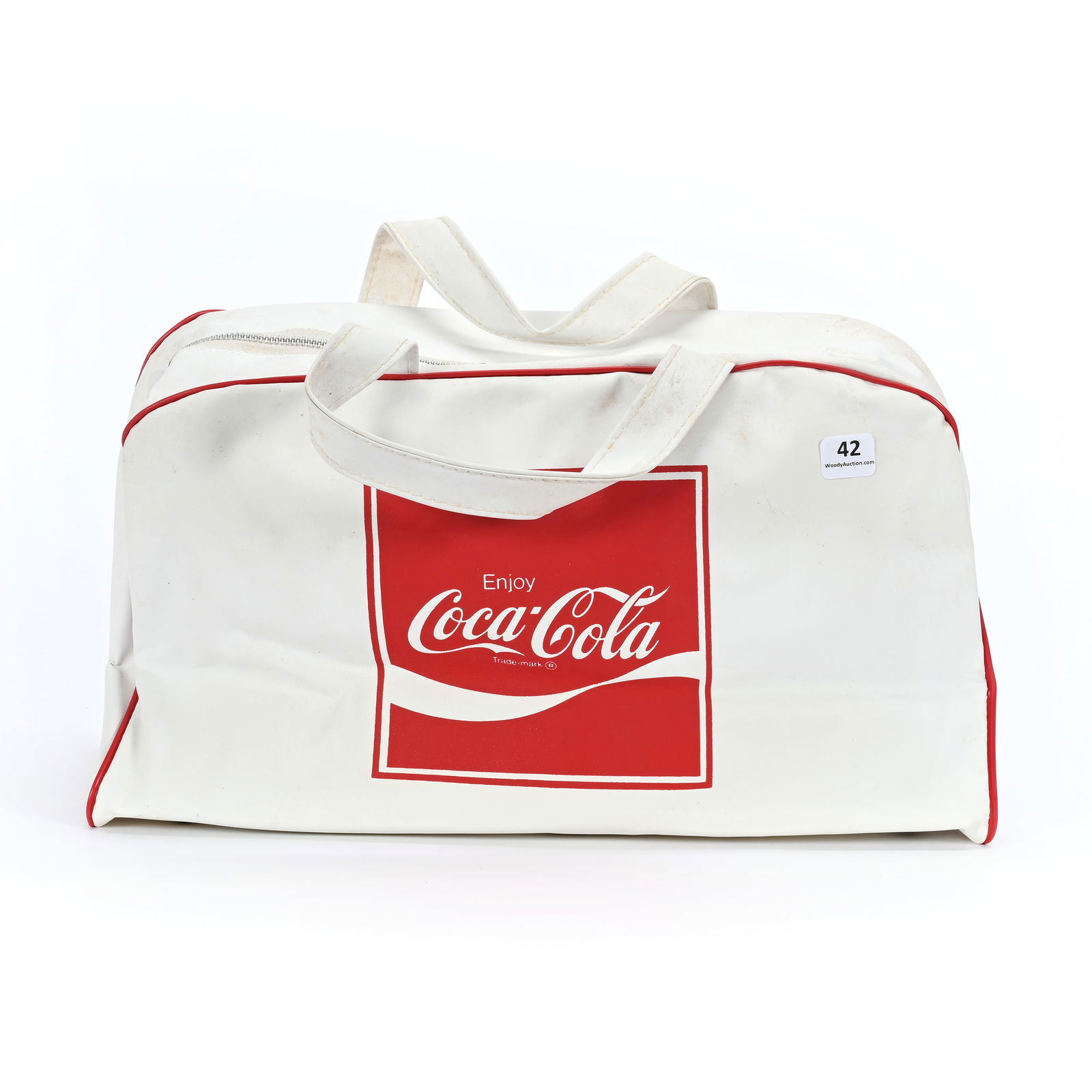 1970's Coca Cola White Vinyl Cooler (1 of 3)