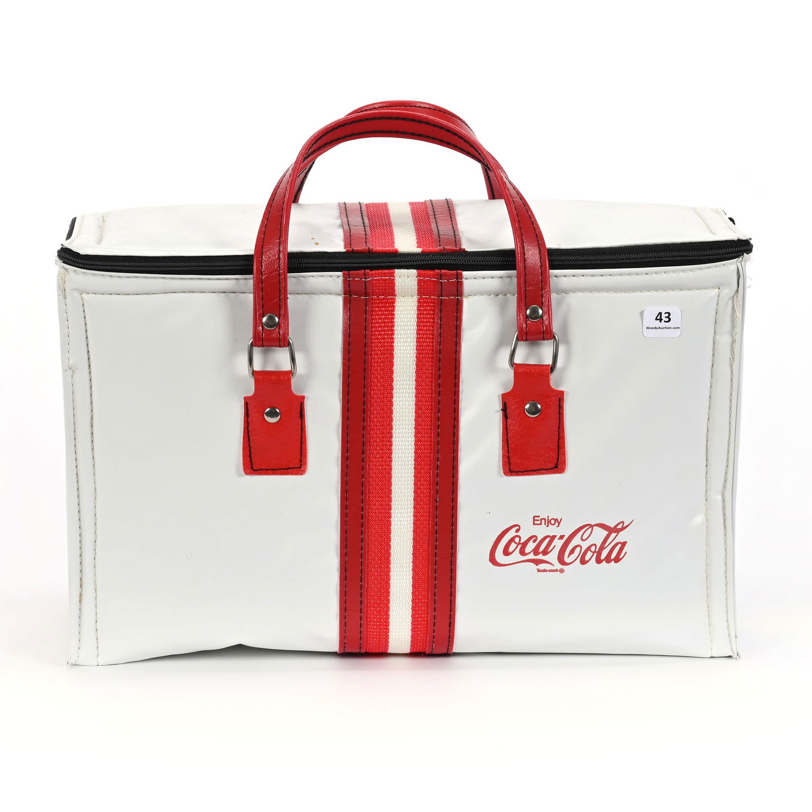 1980's Coca Cola White Vinyl Cooler (1 of 3)