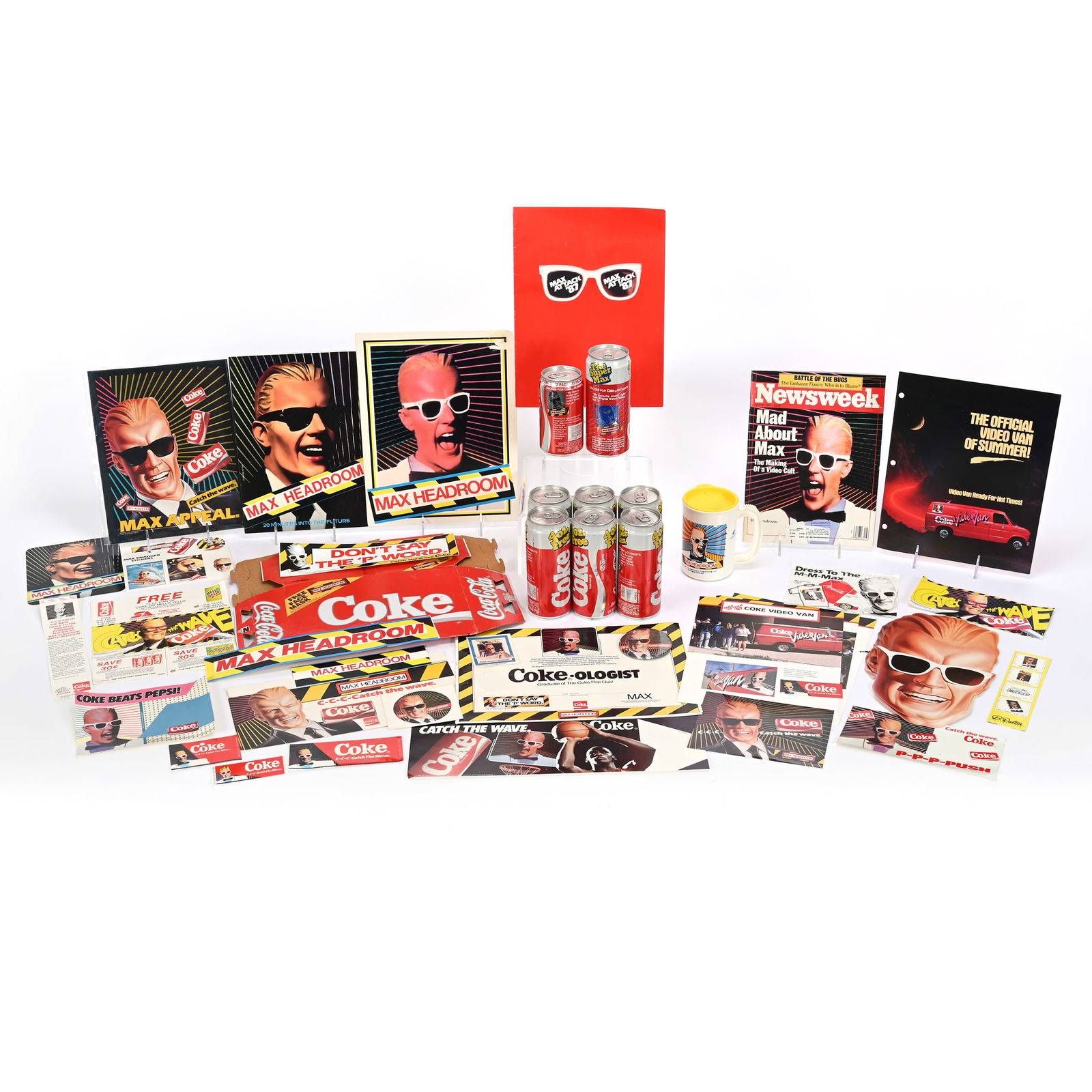 1988 Coca Cola Max Headroom Items (1 of 5)
