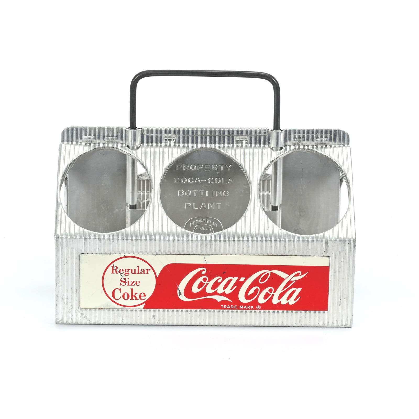 1950's Coca Cola Regular Size Aluminum Carrier (1 of 2)