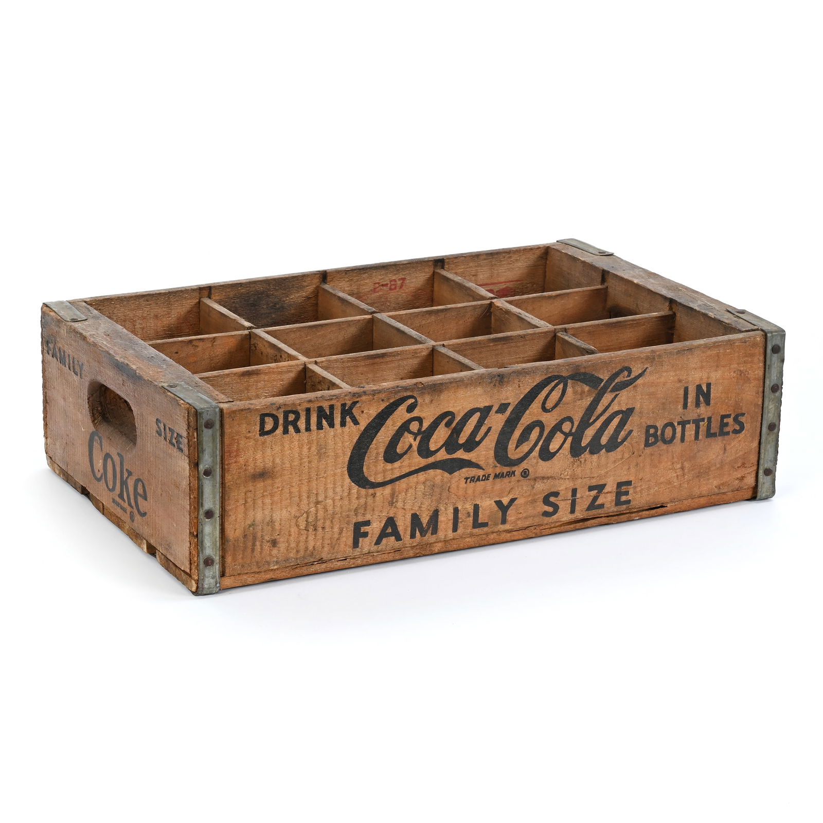 1950's Coca Cola Case For (12) Family Size Bottles (1 of 4)