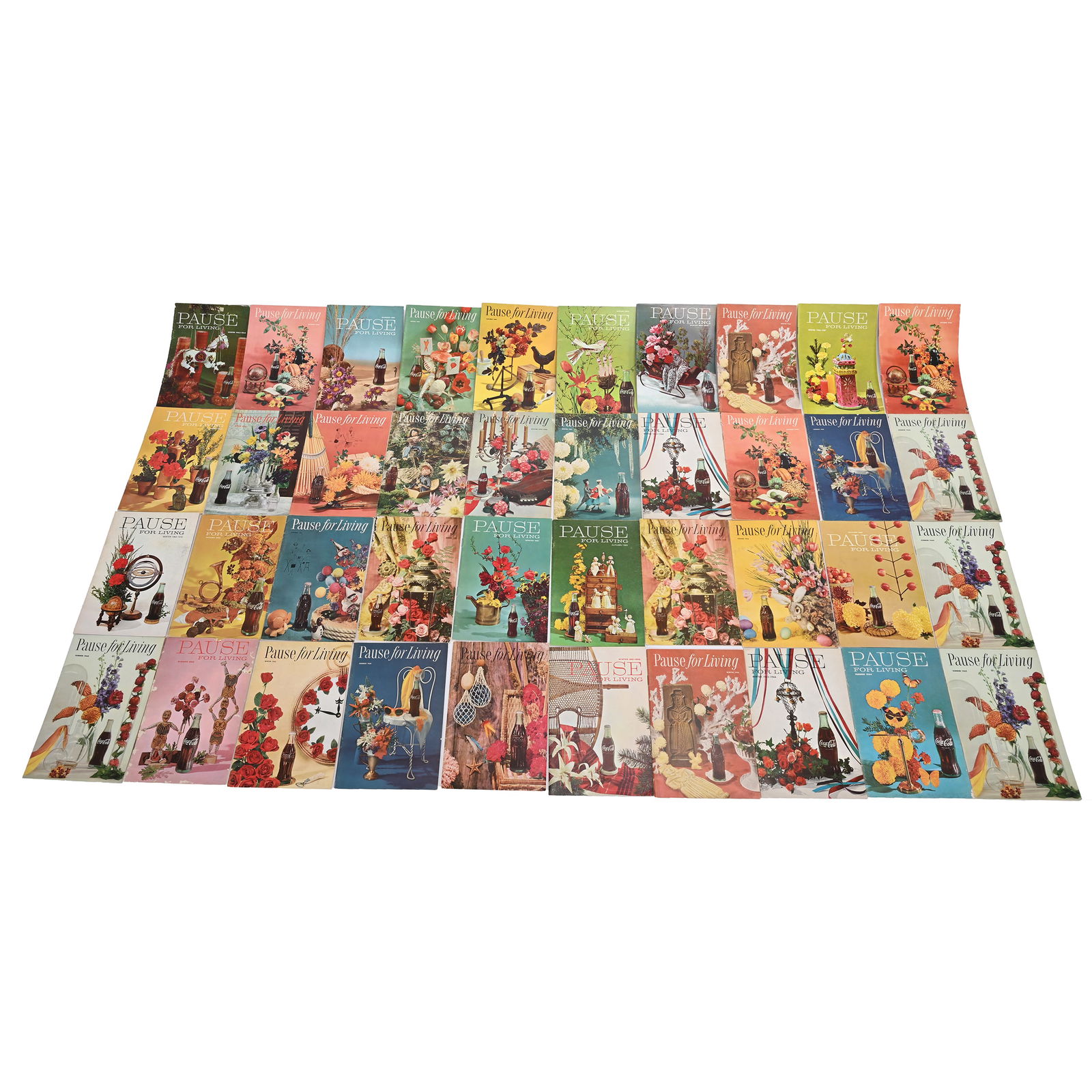 (82) 1950-60's Coca Cola "Pause For Living" Magazines (1 of 2)