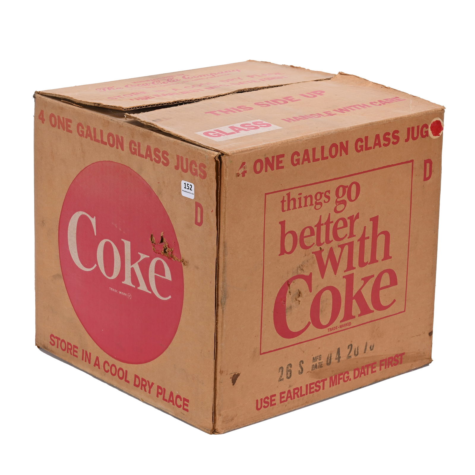 Coca Cola, (4) Empty Gallon Syrup Bottles (1 of 2)