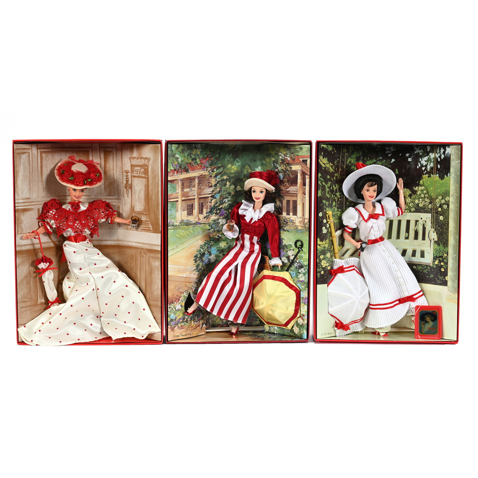 (3) Coca Cola Barbies, New In Box (1 of 4)