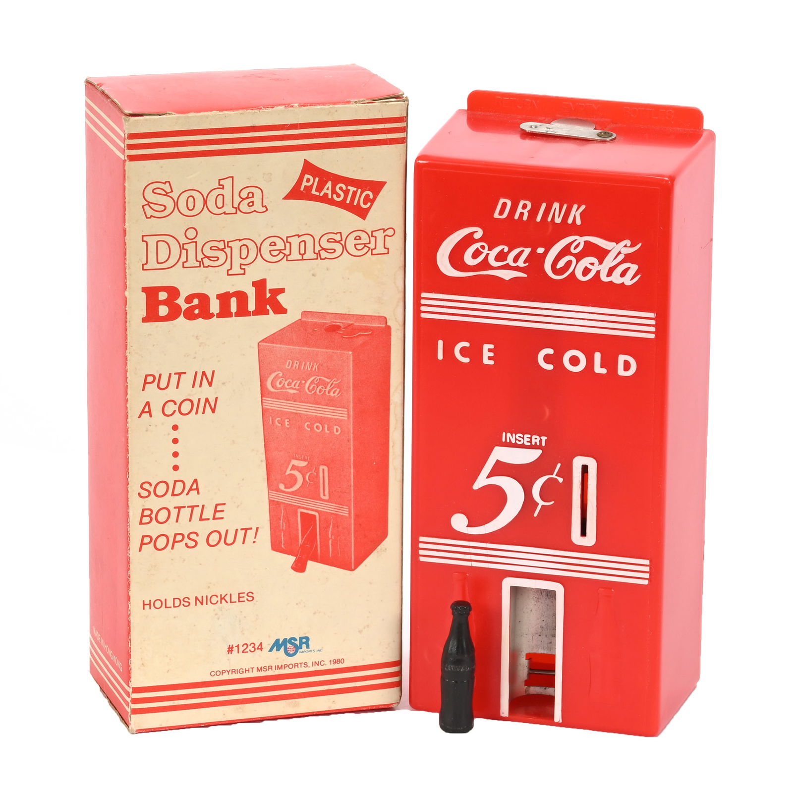 1980 Coca Cola 5c Bank, Soda Dispenser (1 of 4)