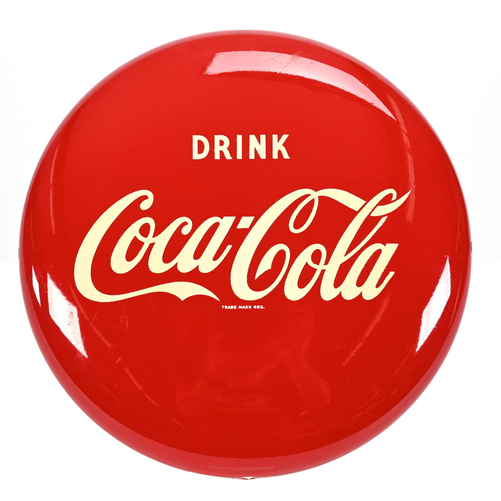 1950's Coca Cola Aluminum Red Button (1 of 2)