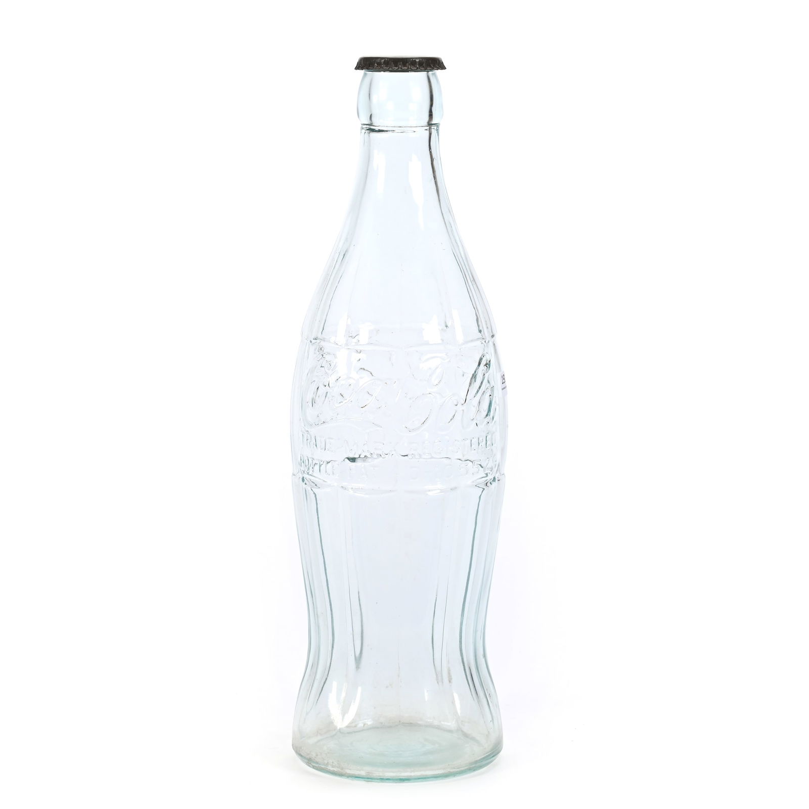 1930's Coca Cola Glass Display Bottle, Pat. D With Crown (1 of 7)
