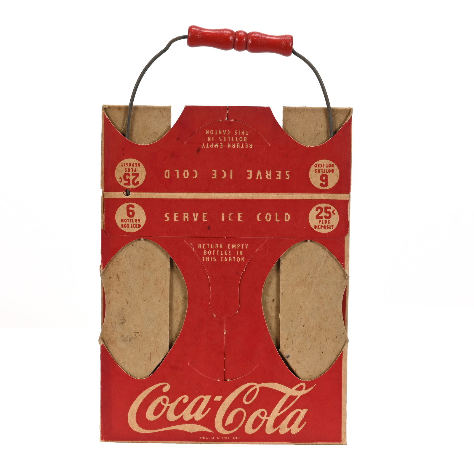 1930's Coca Cola NOS Cardboard Carrier (1 of 2)