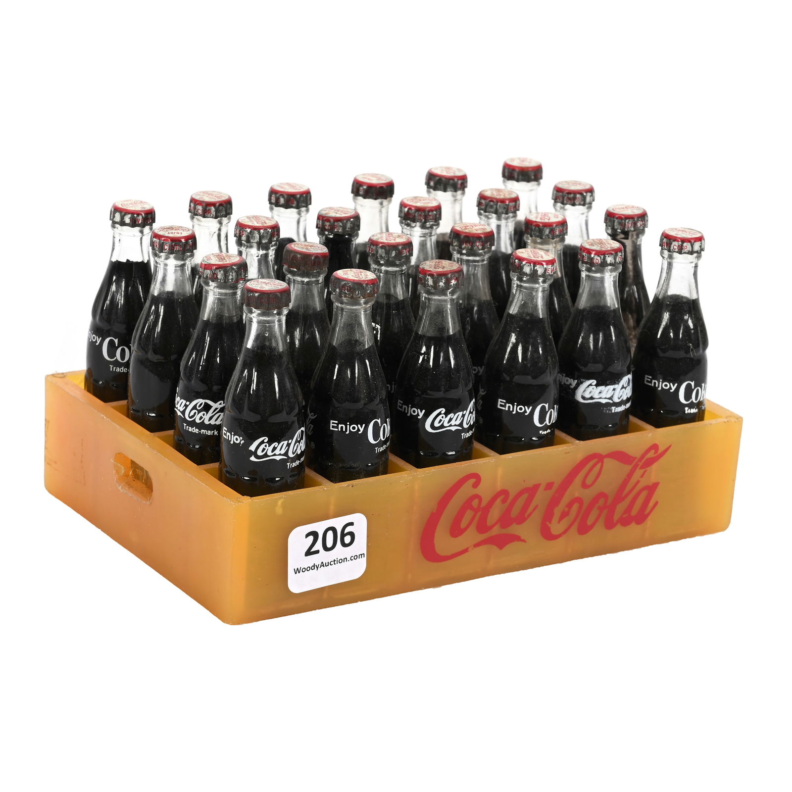 Coca Cola Miniature Yellow Plastic Case (1 of 3)