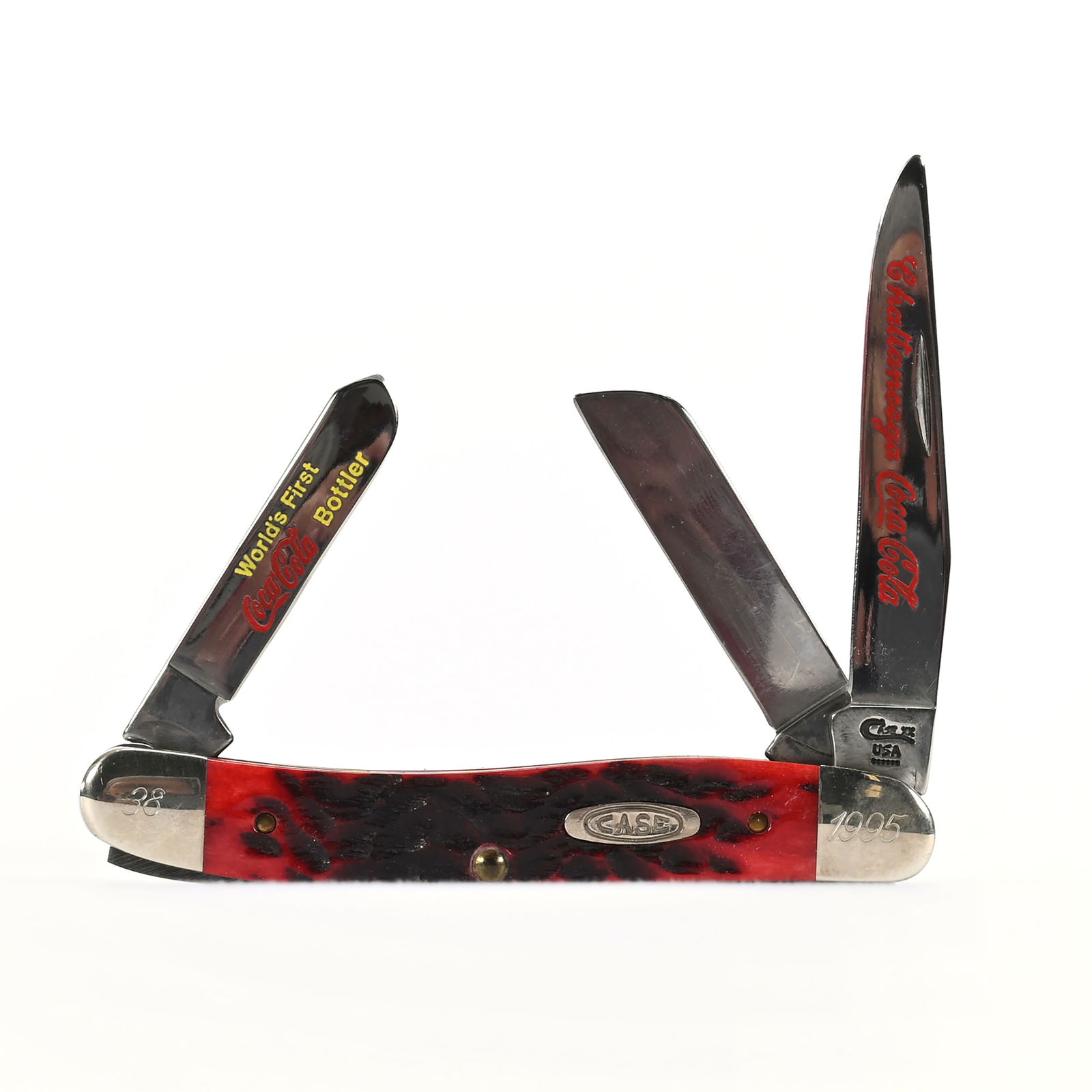 1995 Coca Cola #38 Pocket Knife By Case (1 of 3)