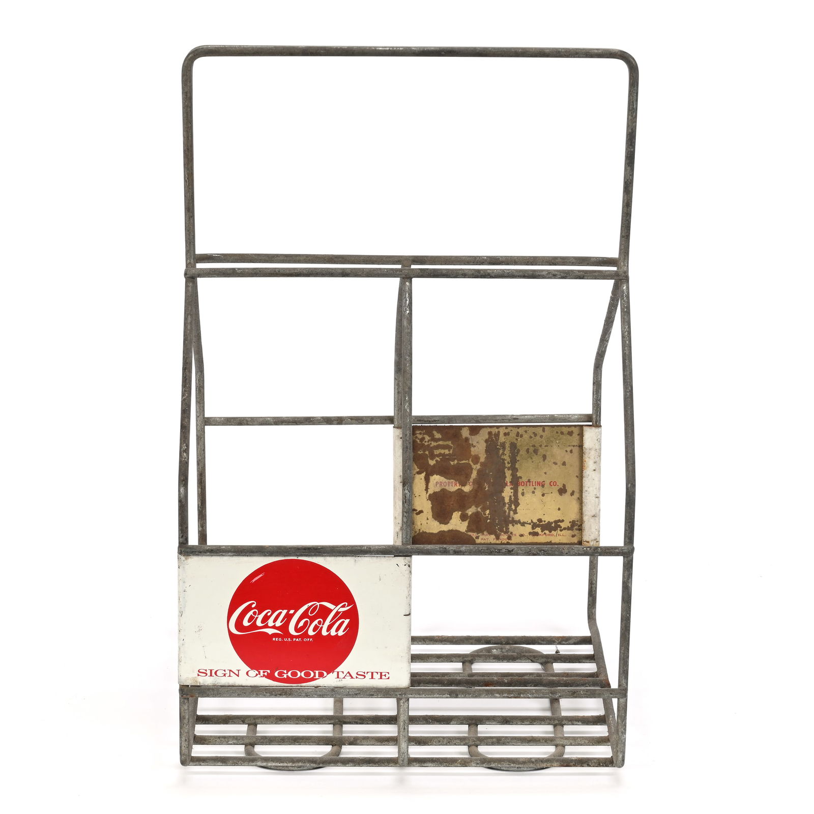 1960's Coca Cola Metal Carrier For 4 Large Bottle (1 of 2)