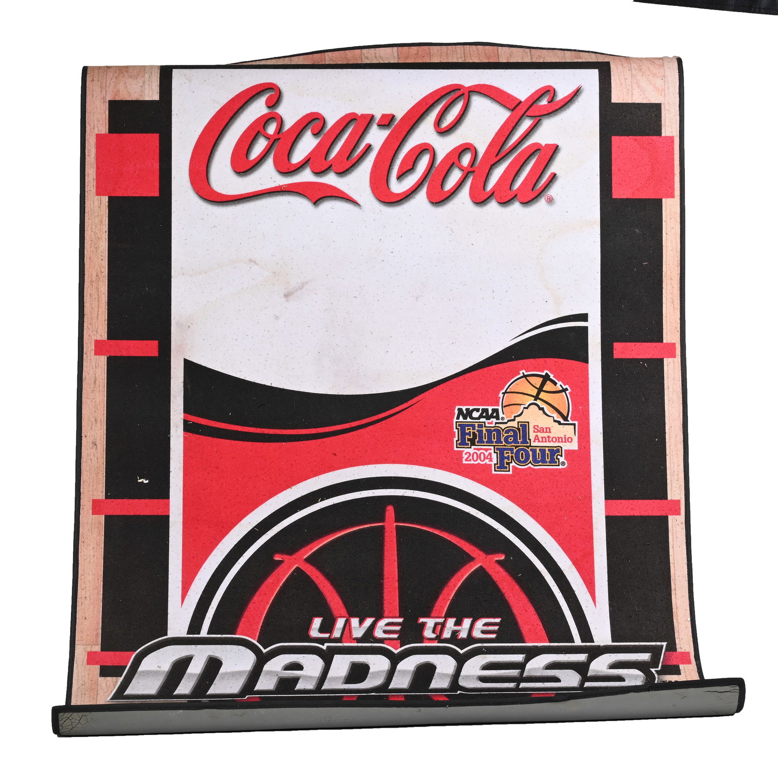 2004 Coca Cola Rug, NCAA Final Four San Antonio: 2004 Coca Cola Rug, NCAA Final Four San Antonio, 72" x 24", Kansas Private Collection.