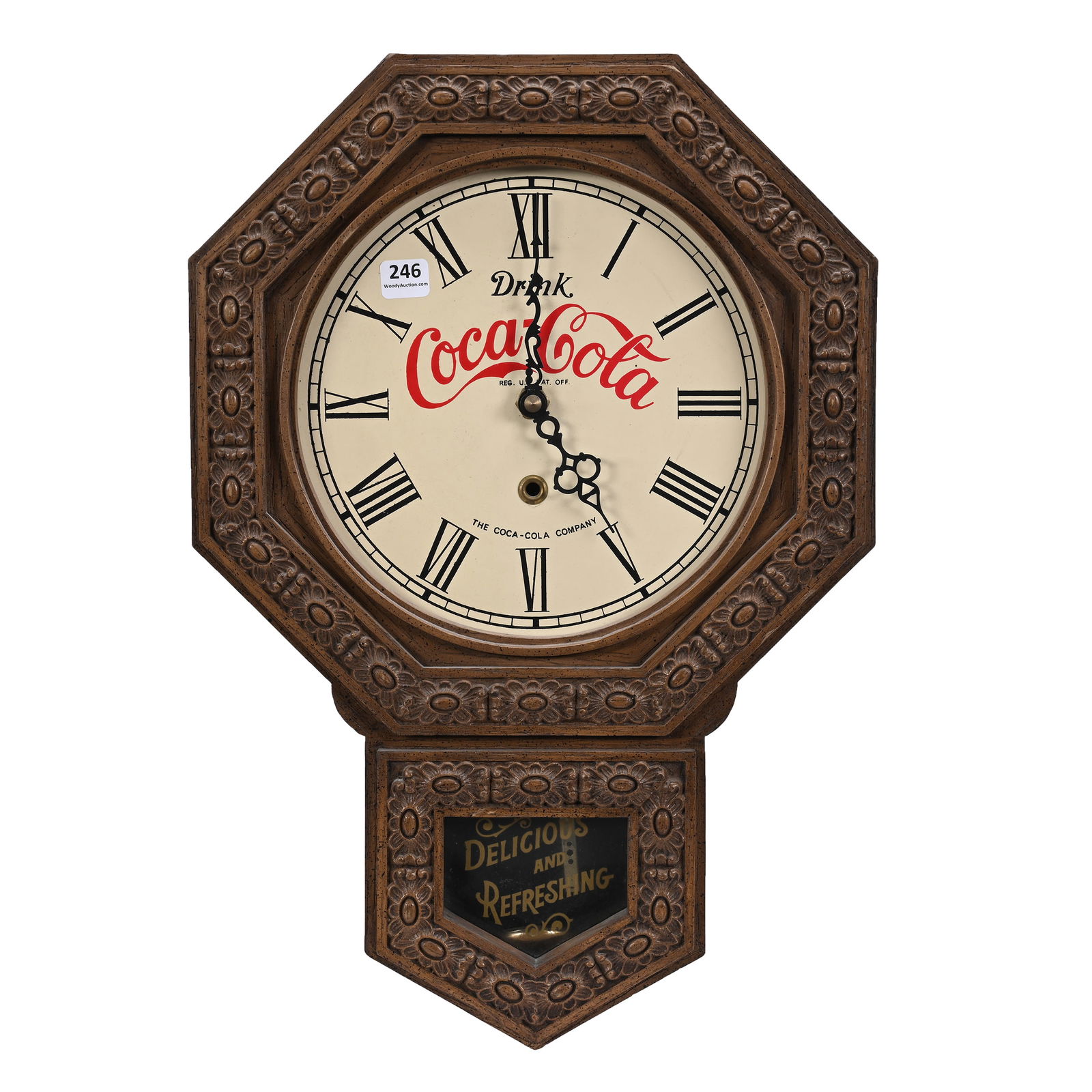 Coca Cola Plastic Clock, Schoolhouse Version (1 of 3)