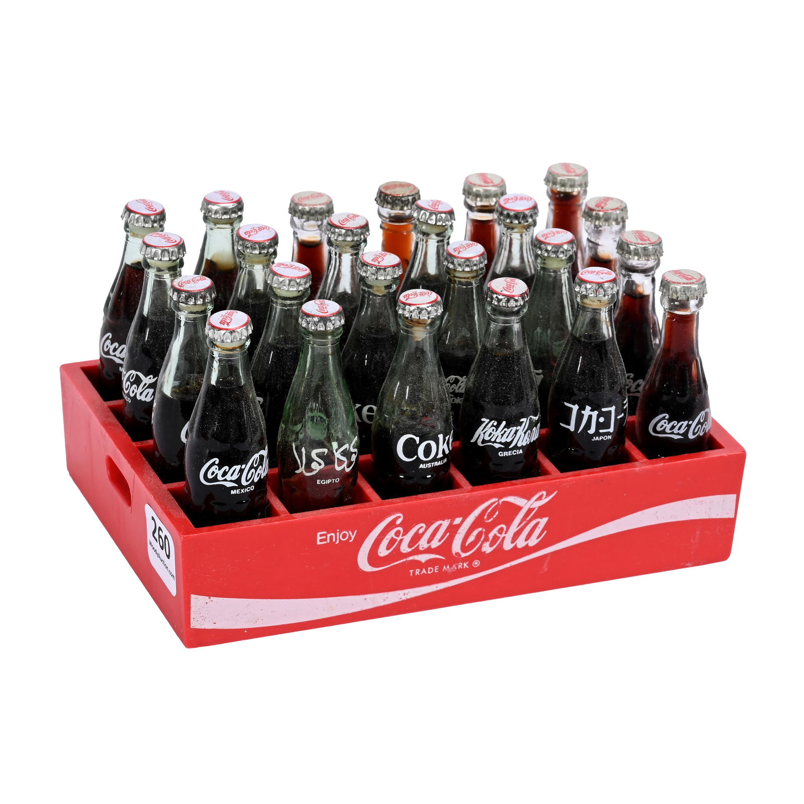 2000's Coca Cola Miniature Red Plastic Case (1 of 3)