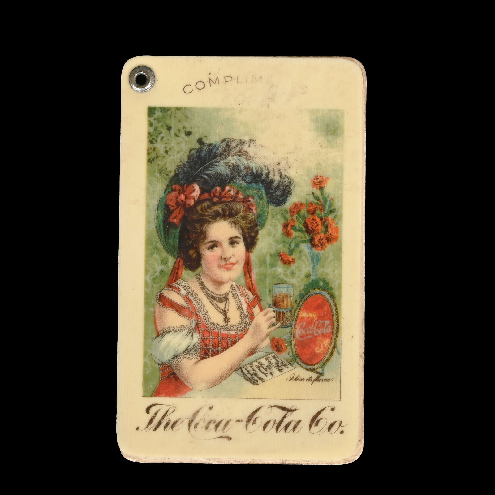 1902 Coca Cola Celluloid Stamp Holder/Booklet (1 of 3)