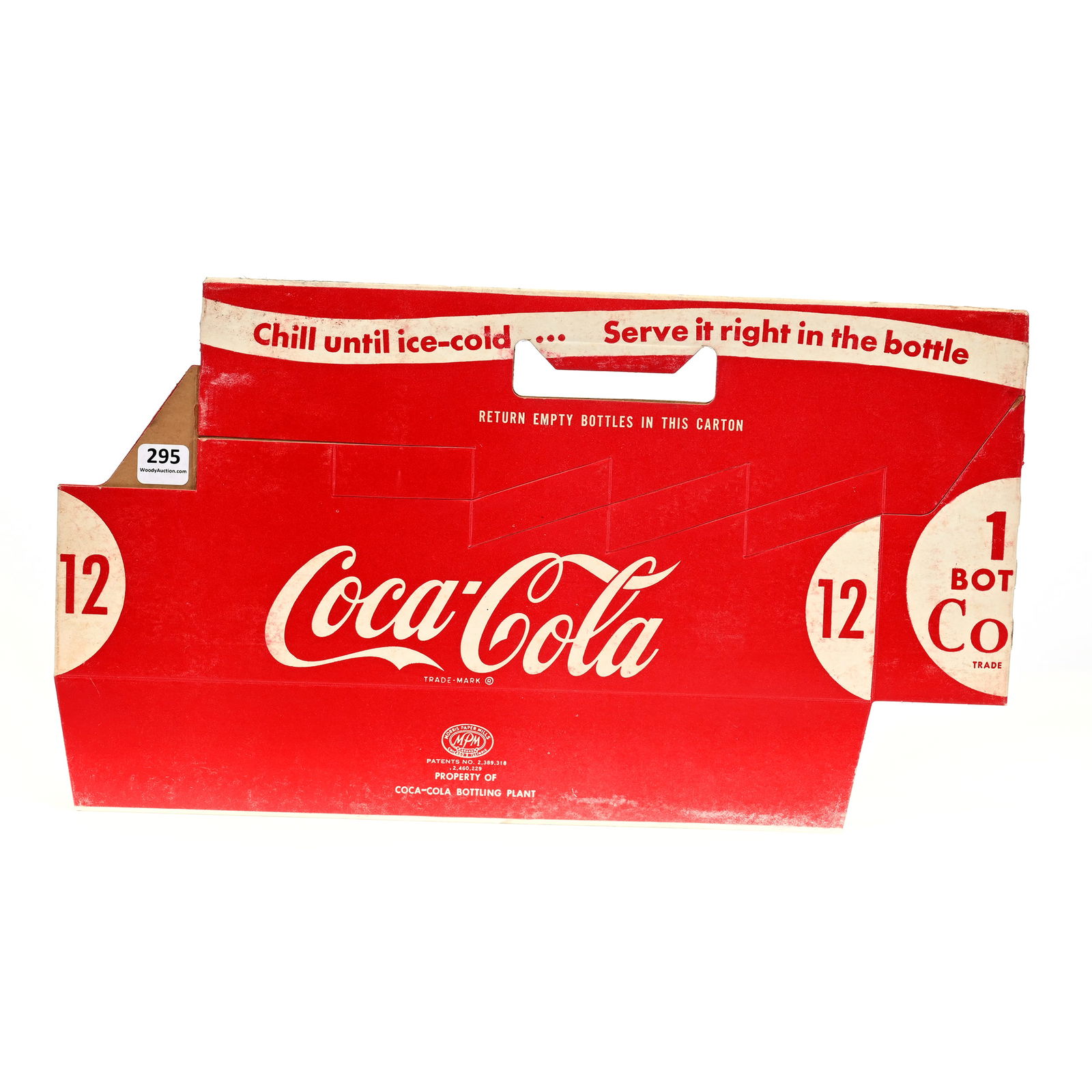 1950's Coca Cola NOS Cardboard Carrier (1 of 2)