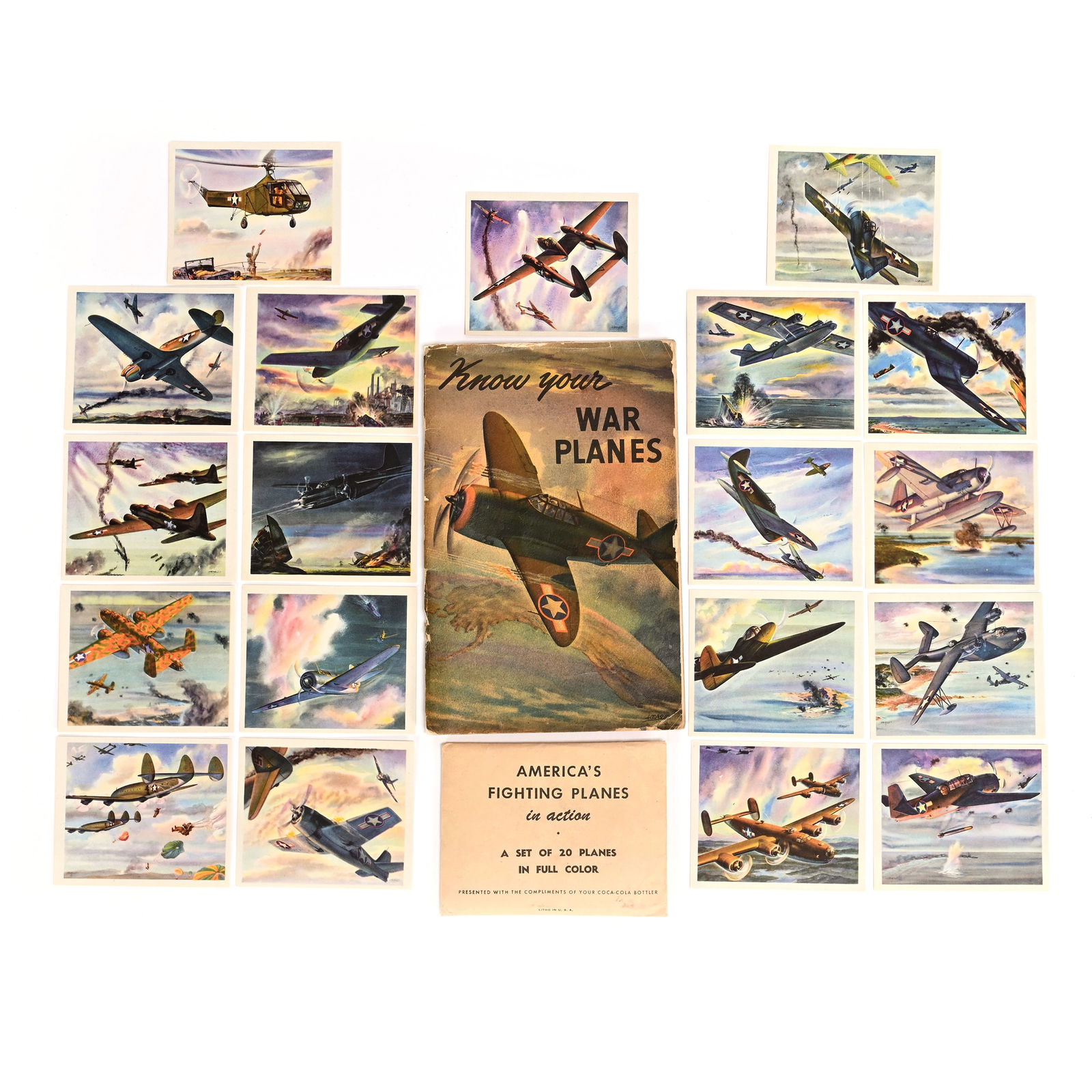 1943 Coca Cola Miniature American Fighting Planes (1 of 2)