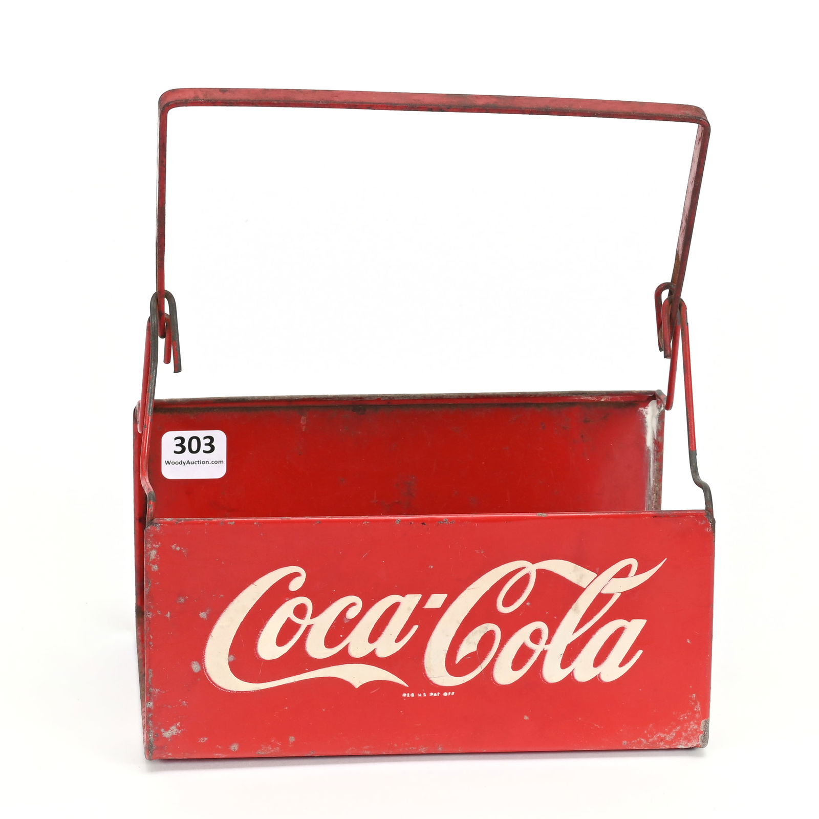 1940's Coca Cola Metal Carrier, Flat Bail Handle (1 of 2)