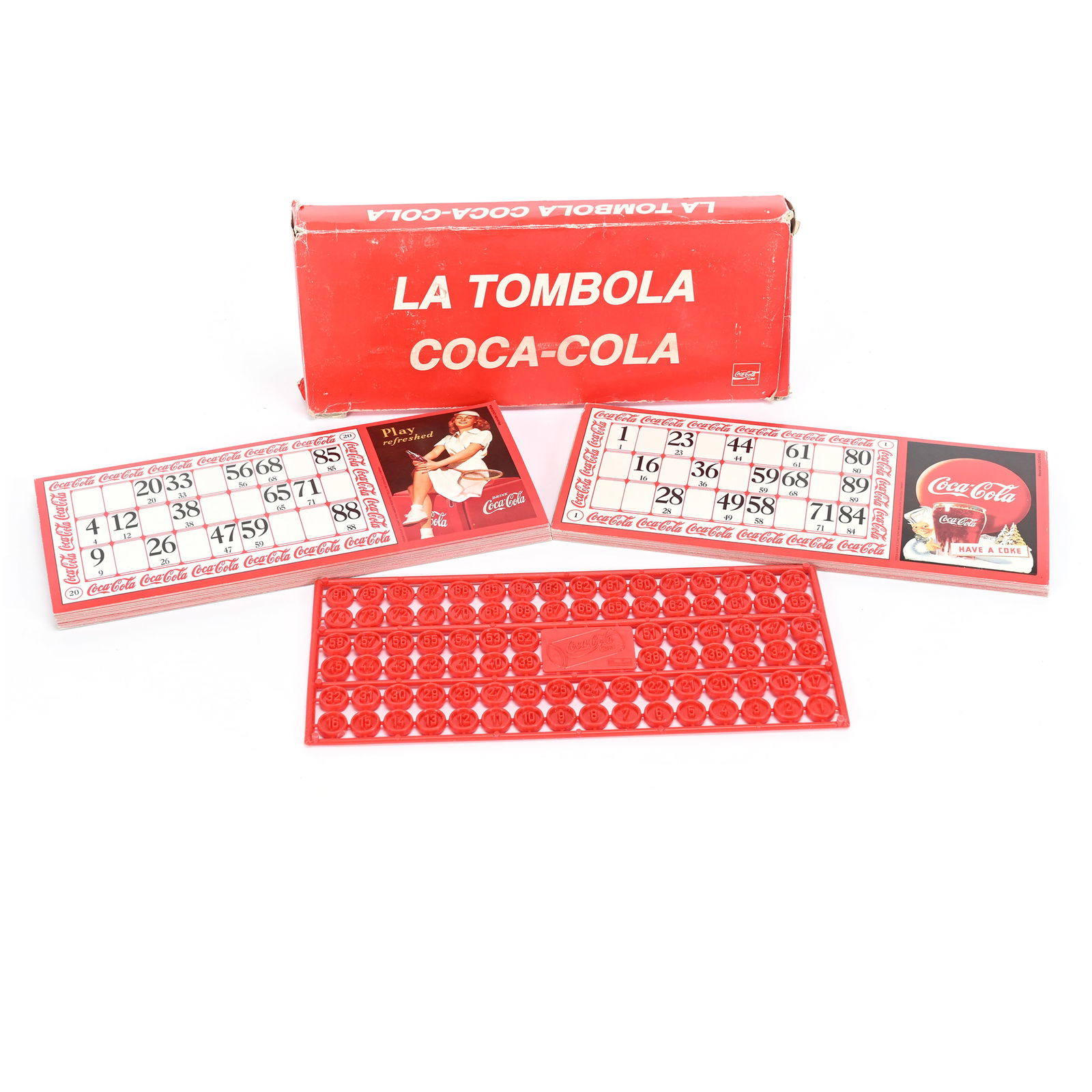 1970's Coca Cola "La Tombola" Red Box Game (1 of 2)