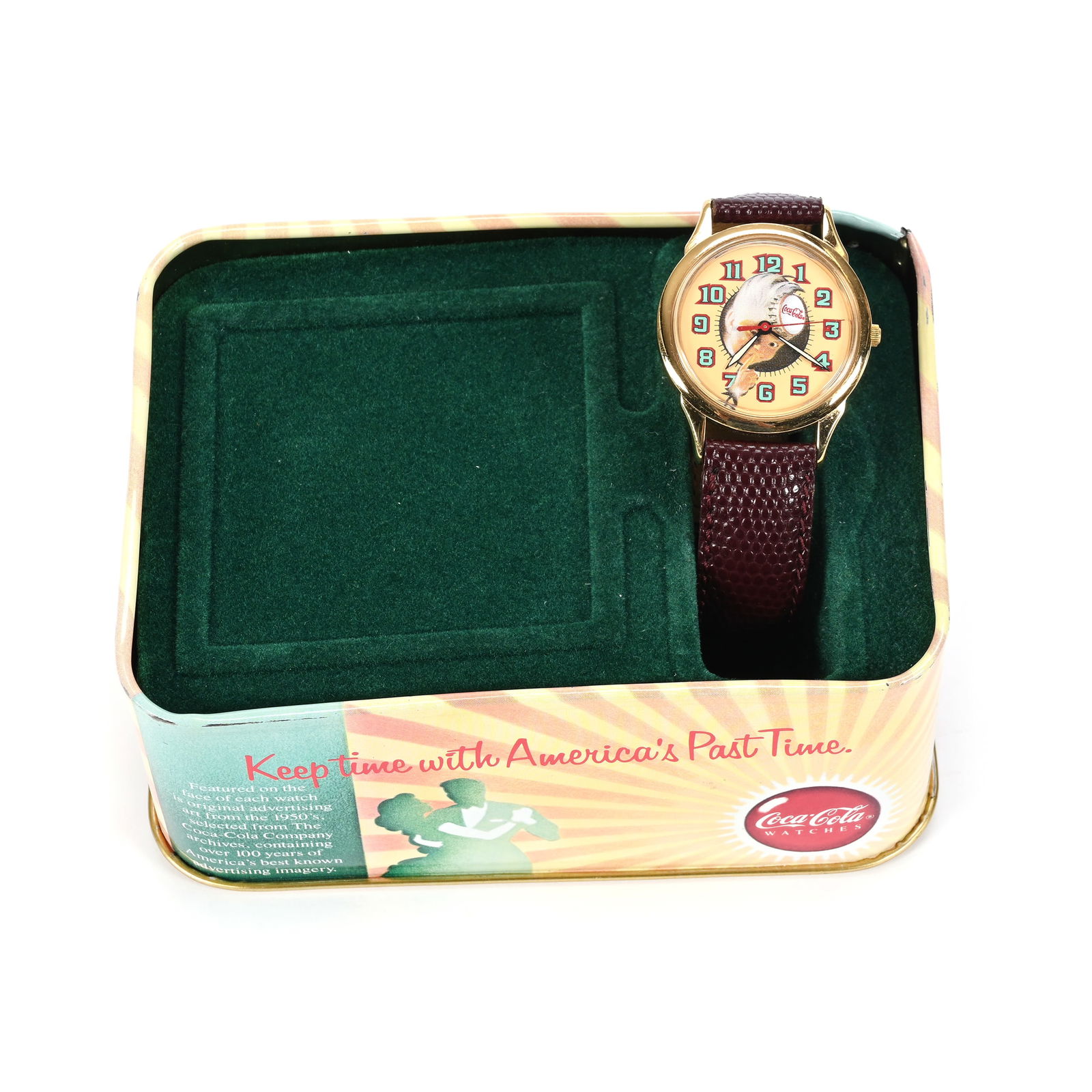 Coca Cola Watch In Tin Gift Box, Sprite Boy (1 of 3)