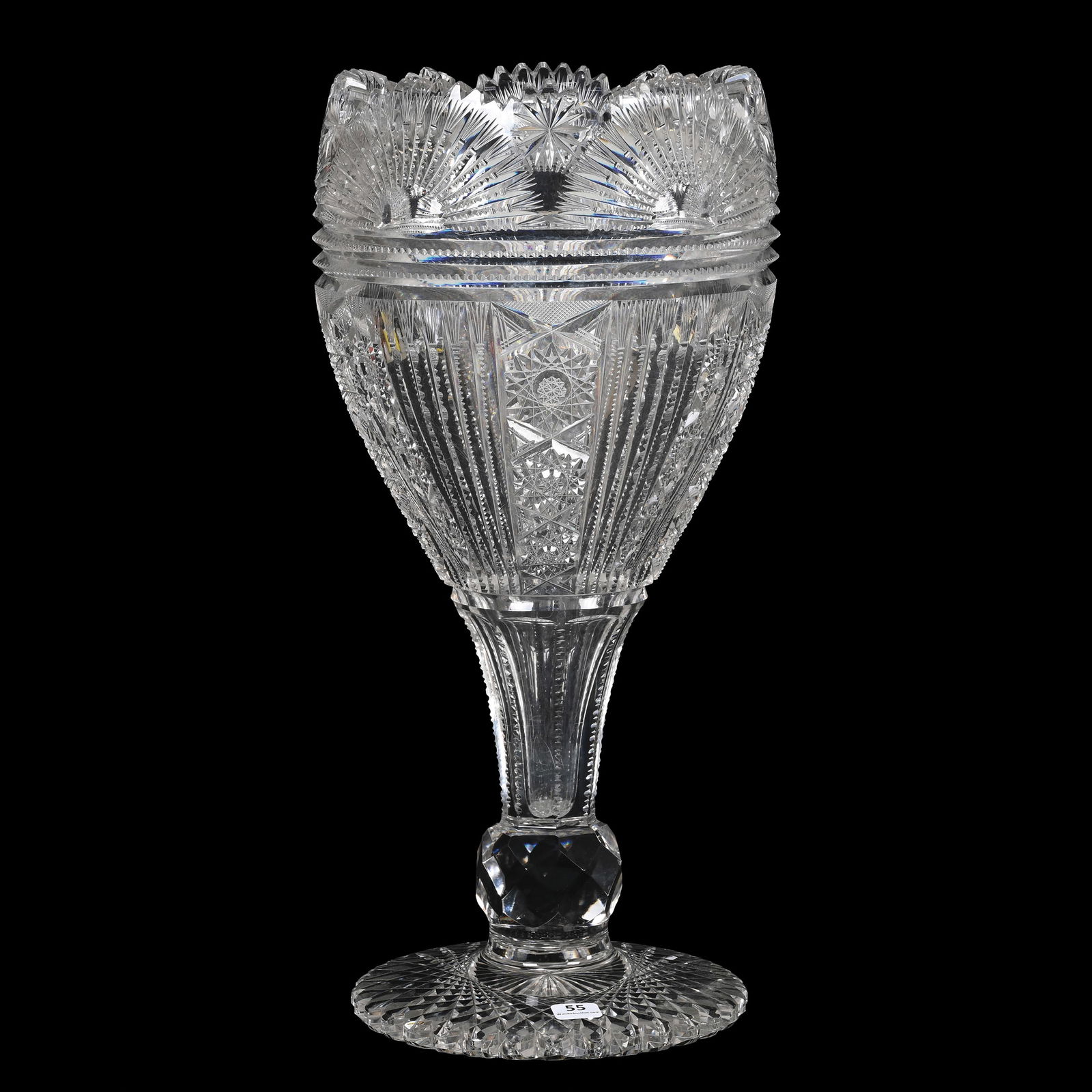 Chalice Vase, ABCG, Sunburst Pattern (1 of 4)