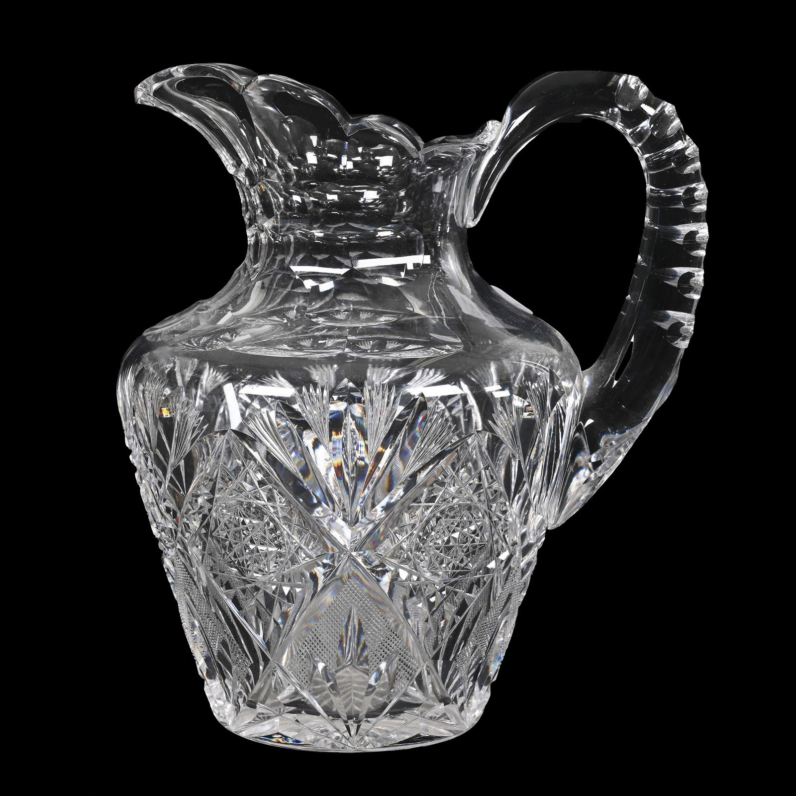 Pitcher, ABCG, Signed Egginton Lotus Pattern (1 of 3)