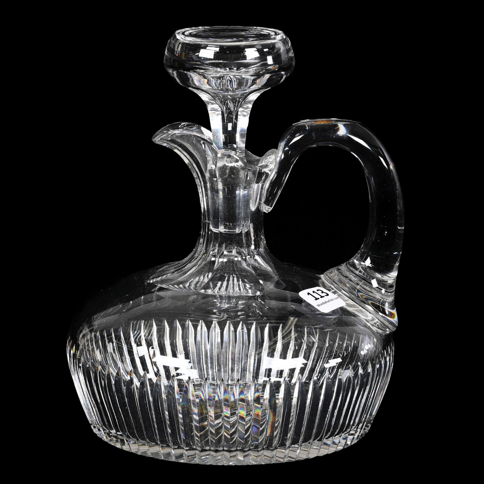 Ship's Decanter, American Brilliant Cut Glass (1 of 4)