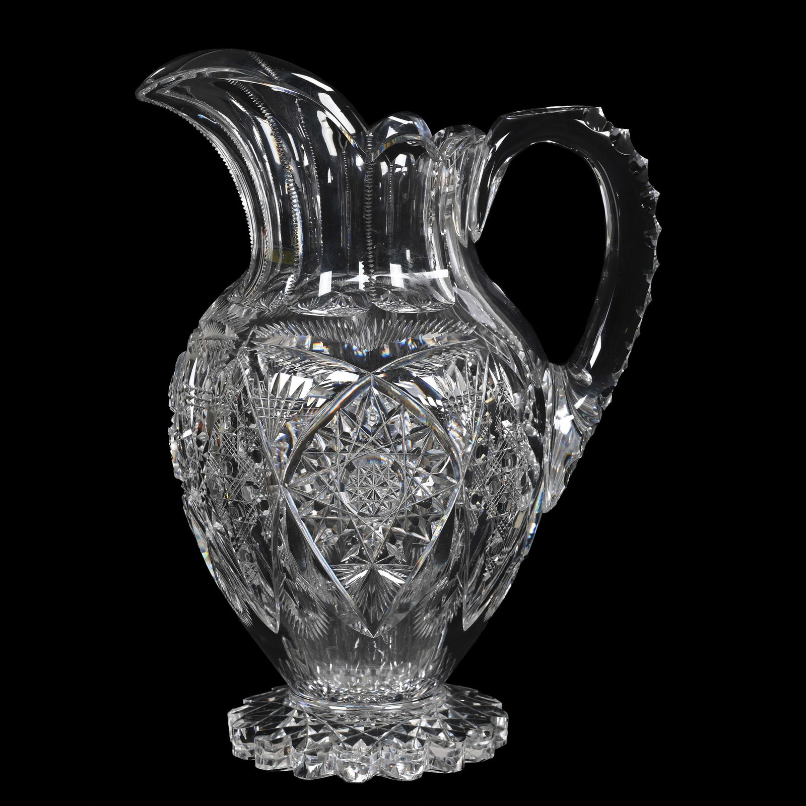 Footed Pitcher, ABCG, Signed Libbey (1 of 3)
