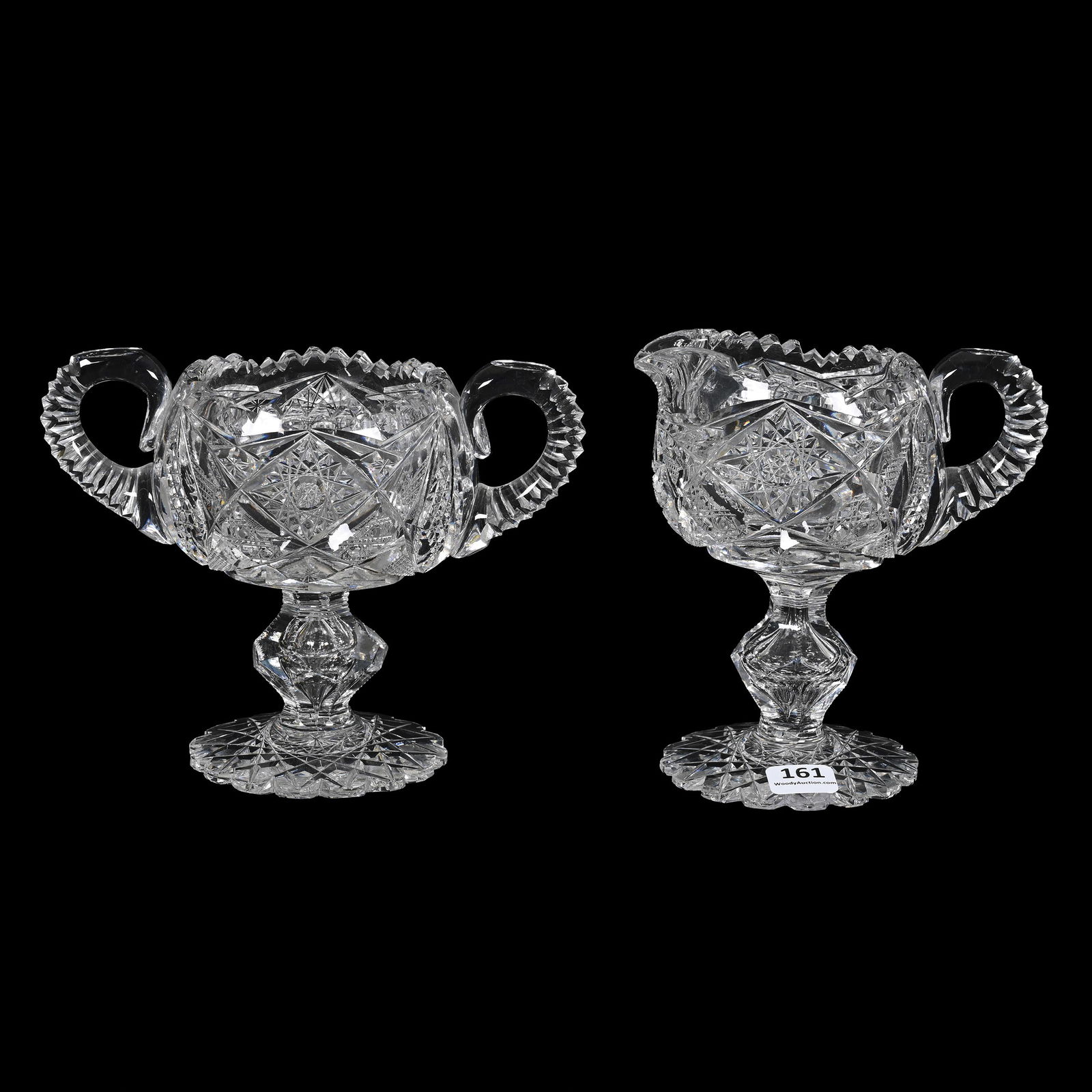 Pedestal Creamer & Sugar Set, ABCG (1 of 4)