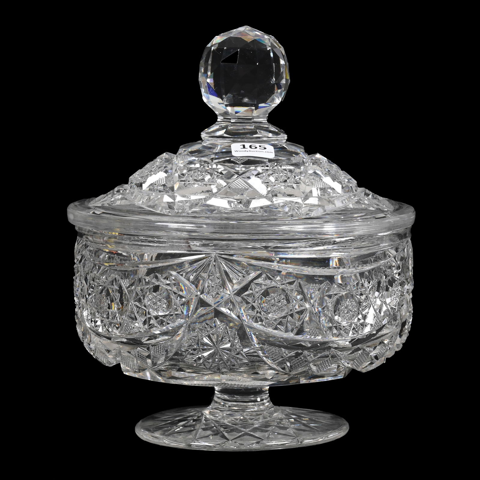 Pedestal Covered Bowl, ABCG (1 of 3)