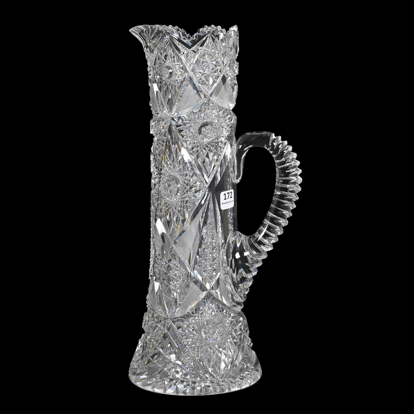 Tankard, American Brilliant Cut Glass, Signed Birks (1 of 4)