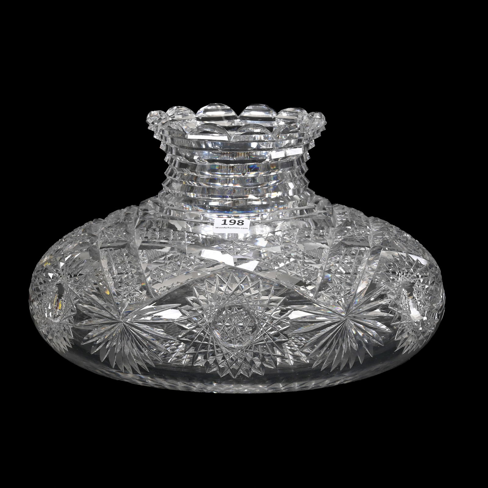 Flower Center, American Brilliant Cut Glass (1 of 5)