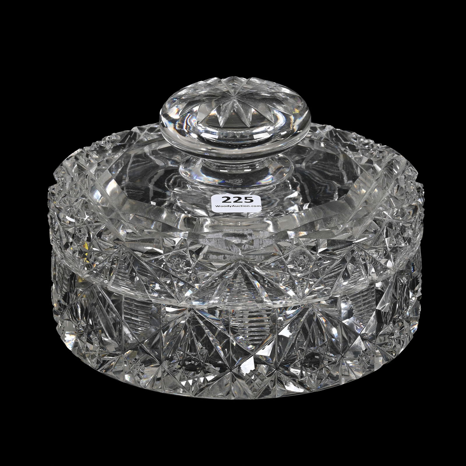 Round Covered Box, ABCG, Signed Hawkes (1 of 3)