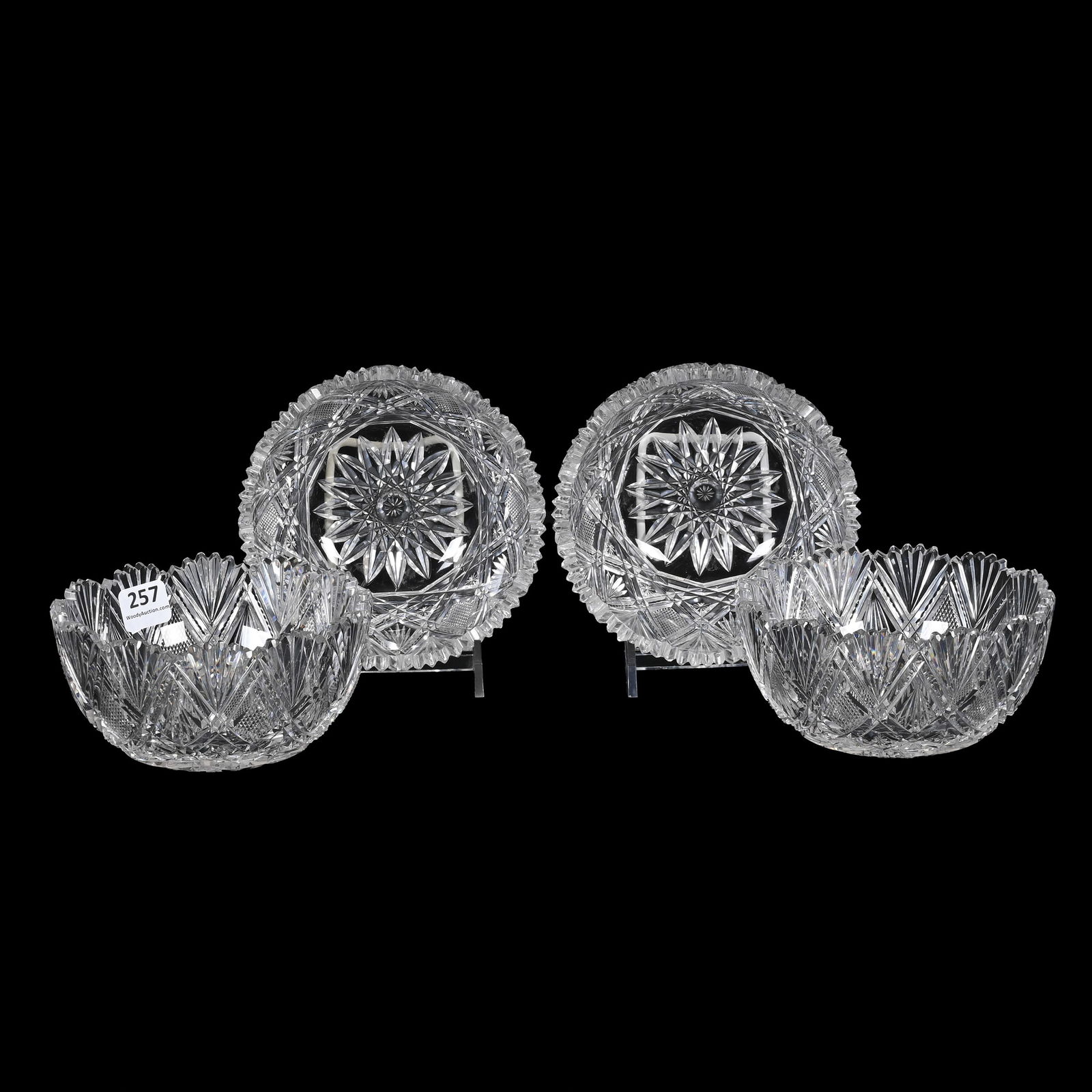 (4) Finger Bowls, ABCG, Parisian Pattern (1 of 3)