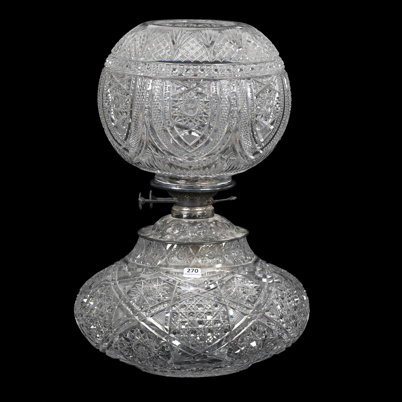 Gone With Wind Lamp, ABCG, By Dorflinger, Kerosene (1 of 4)