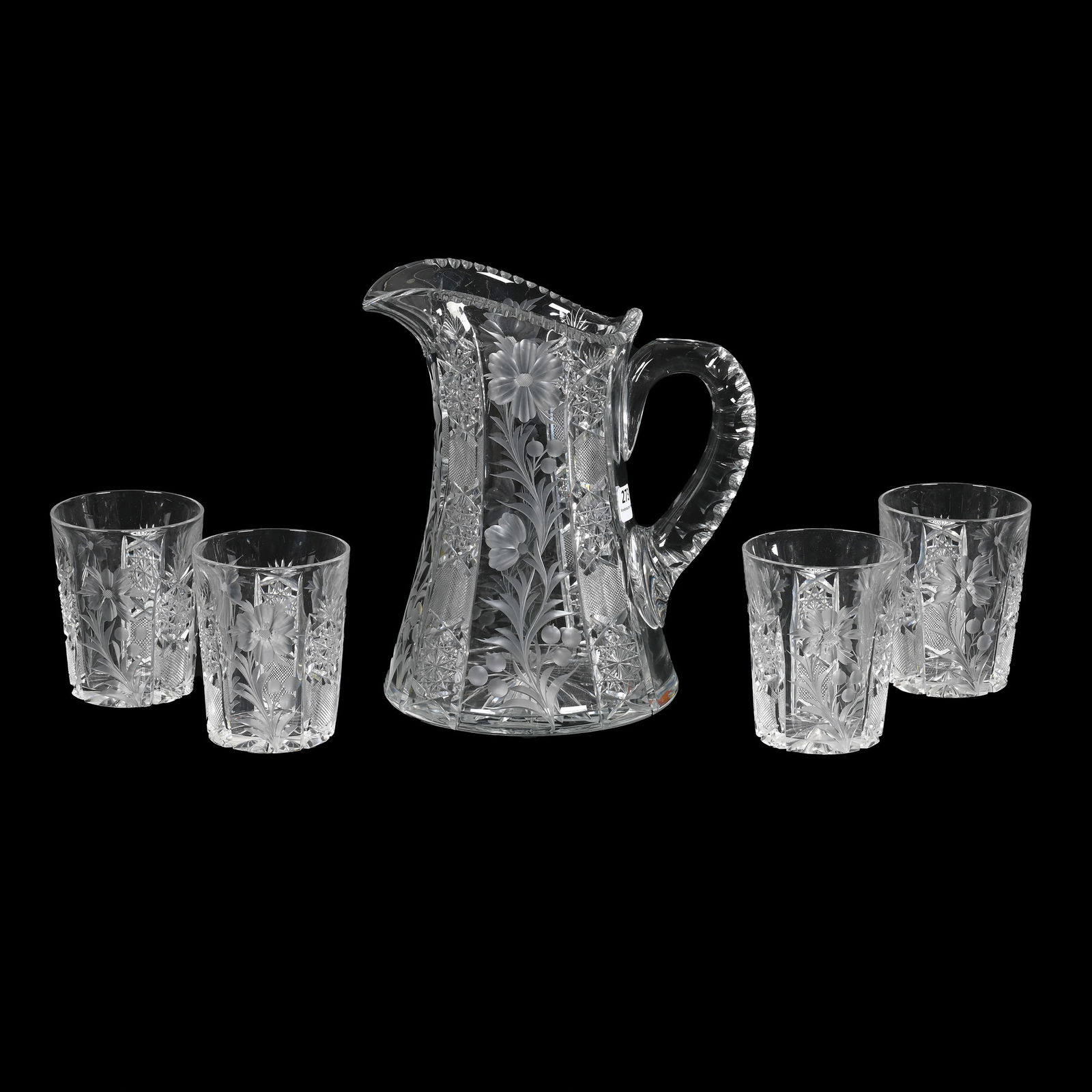 Water Set, ABCG, Signed Tuthill Primrose Pattern (1 of 3)